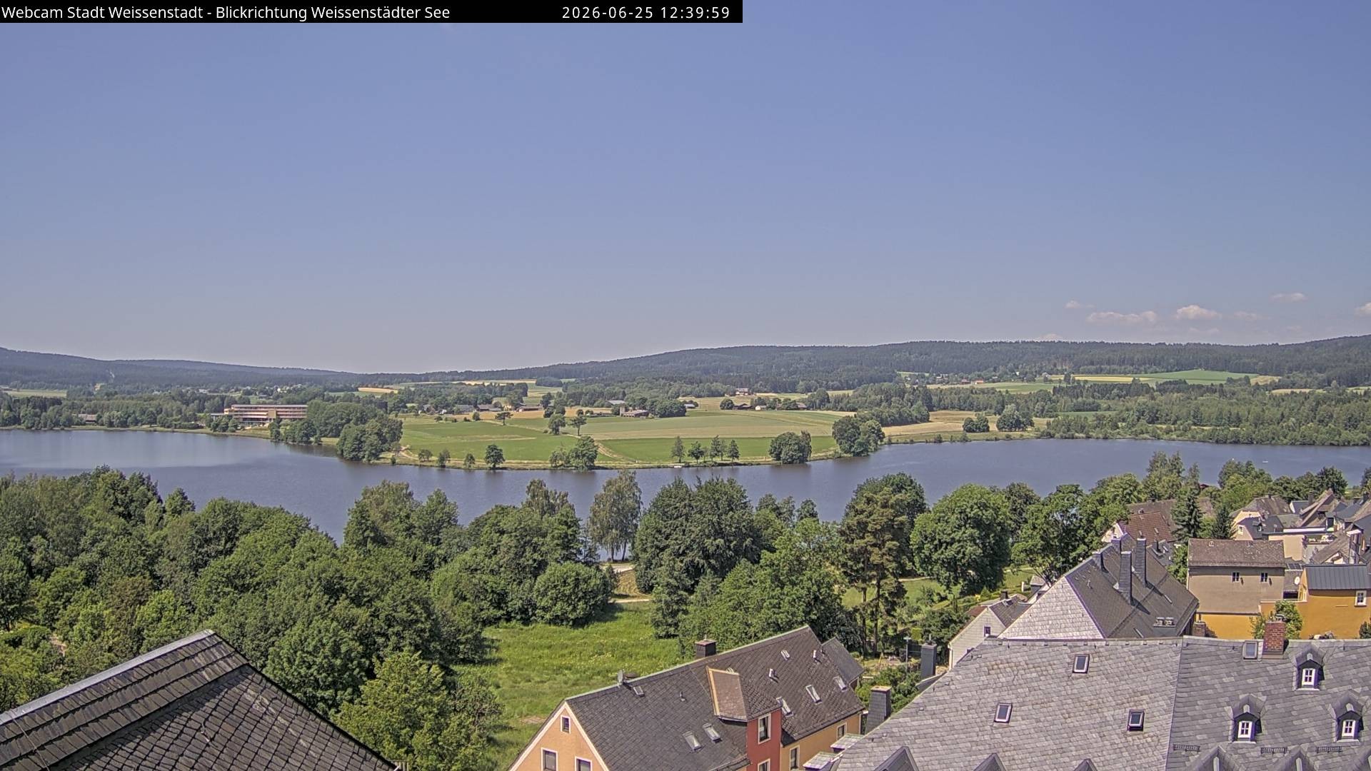 Archiv Foto Webcam Blick auf den Weißenstädter See