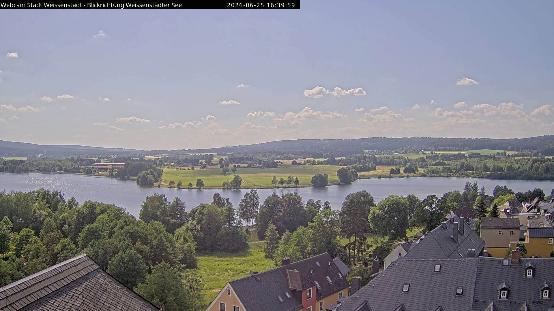 Archiv Foto Webcam Blick auf den Weißenstädter See
