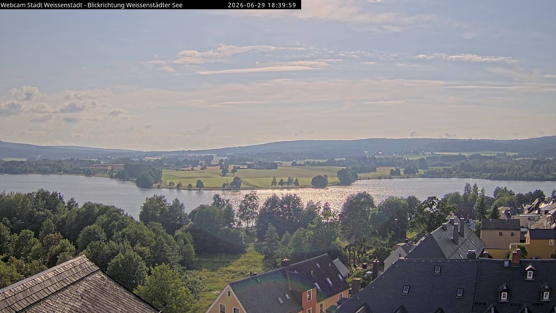 Archiv Foto Webcam Blick auf den Weißenstädter See