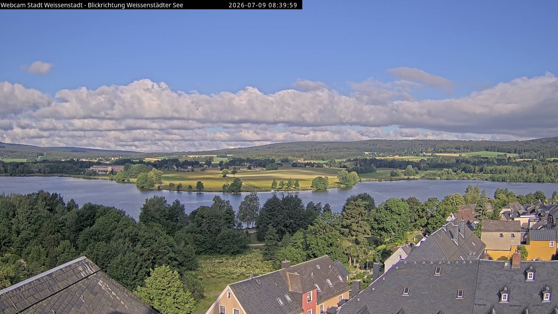 Archiv Foto Webcam Blick auf den Weißenstädter See