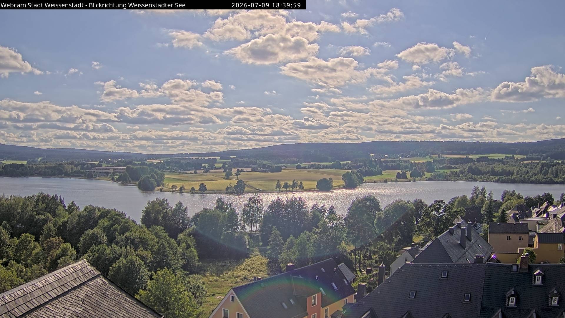 Archiv Foto Webcam Blick auf den Weißenstädter See