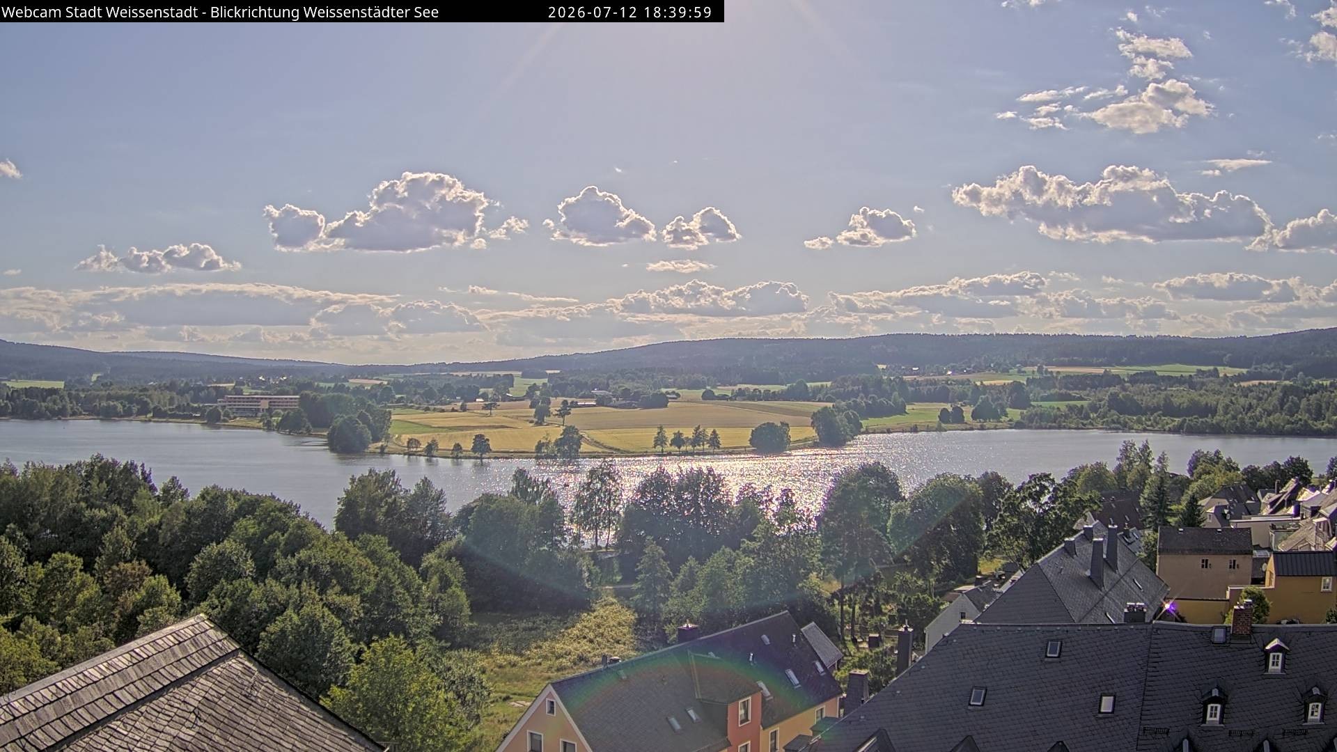 Archiv Foto Webcam Blick auf den Weißenstädter See
