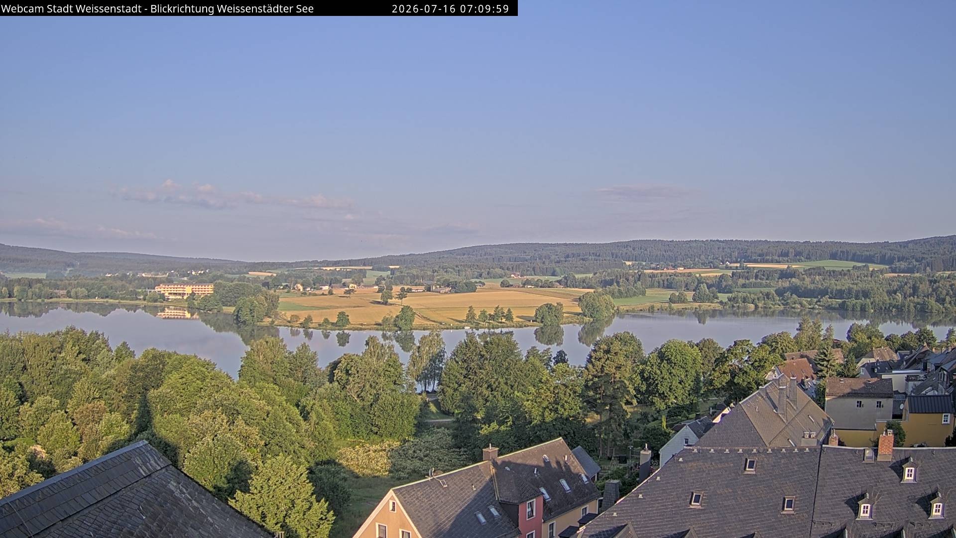 Archiv Foto Webcam Blick auf den Weißenstädter See
