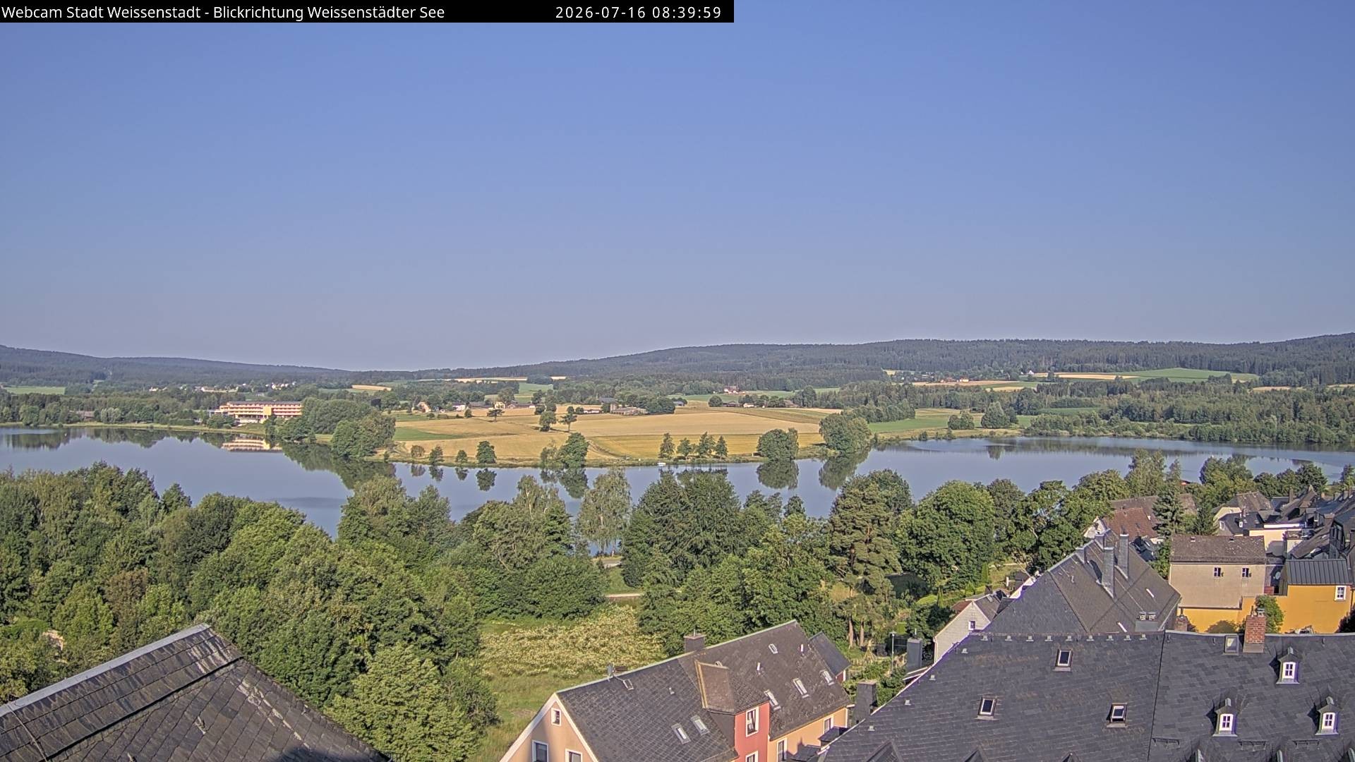 Archiv Foto Webcam Blick auf den Weißenstädter See