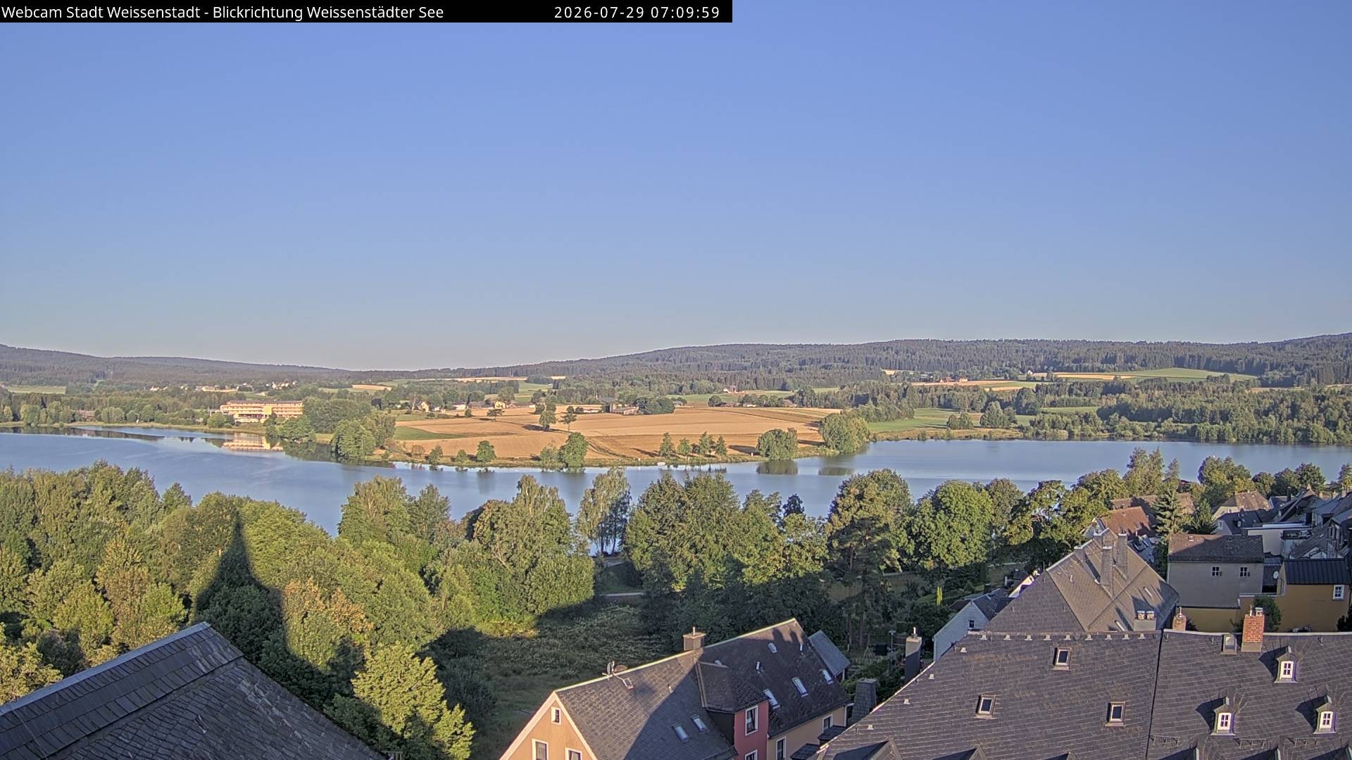 Archiv Foto Webcam Blick auf den Weißenstädter See