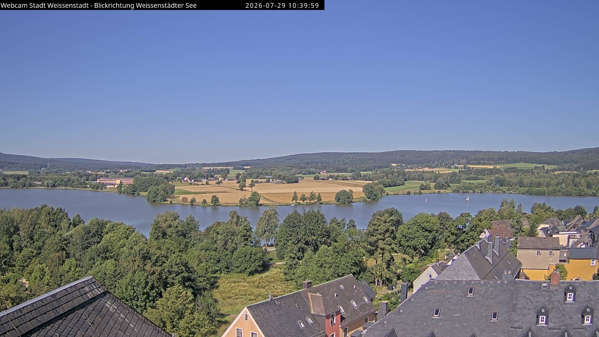 Archiv Foto Webcam Blick auf den Weißenstädter See