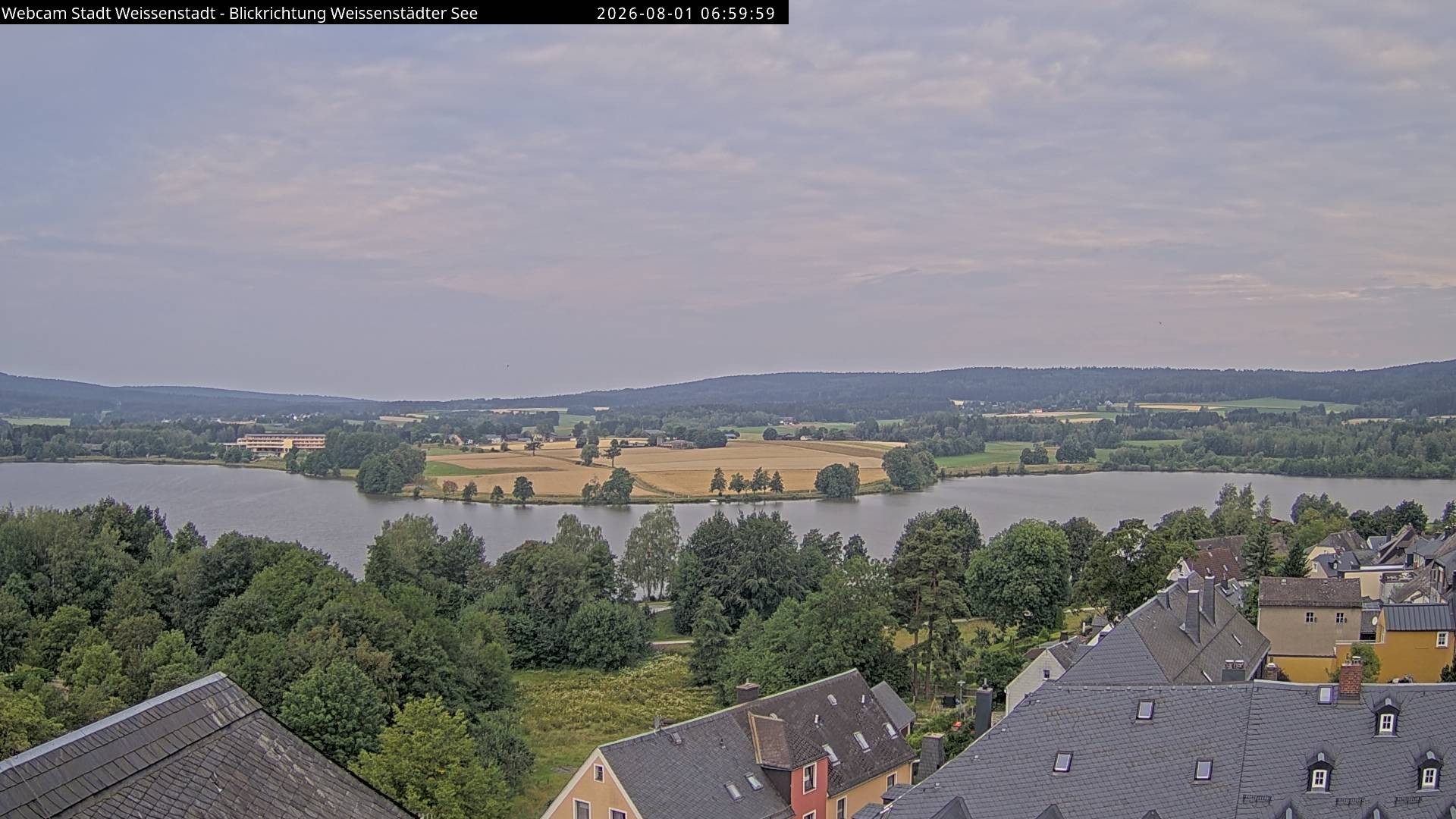Archiv Foto Webcam Blick auf den Weißenstädter See