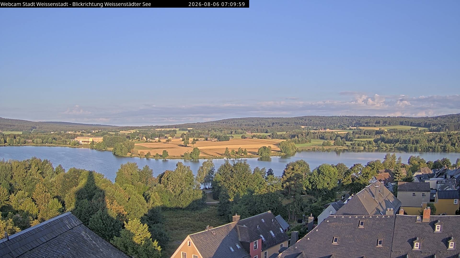 Archiv Foto Webcam Blick auf den Weißenstädter See