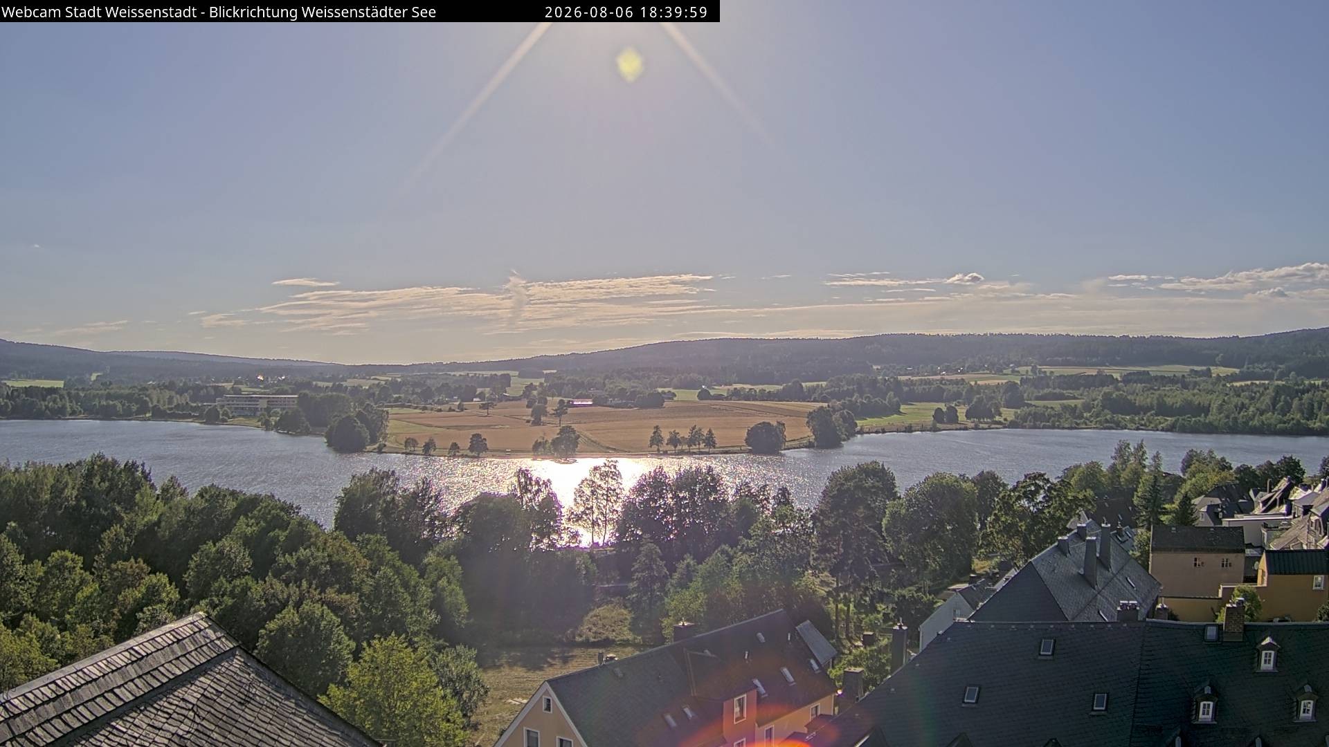 Archiv Foto Webcam Blick auf den Weißenstädter See