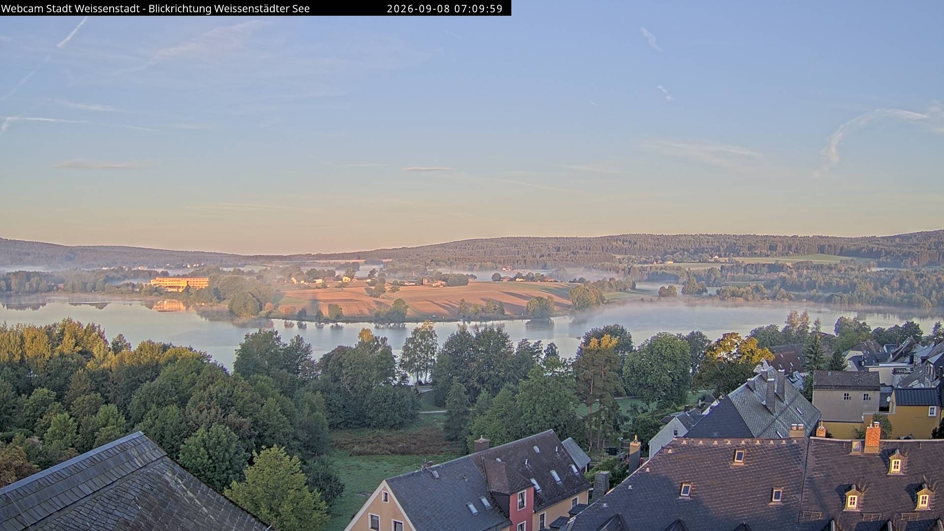 Archiv Foto Webcam Blick auf den Weißenstädter See