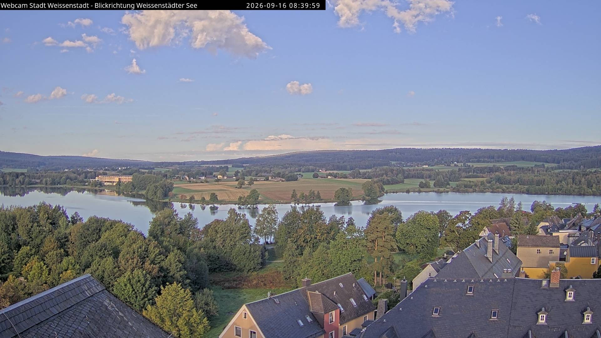 Archiv Foto Webcam Blick auf den Weißenstädter See