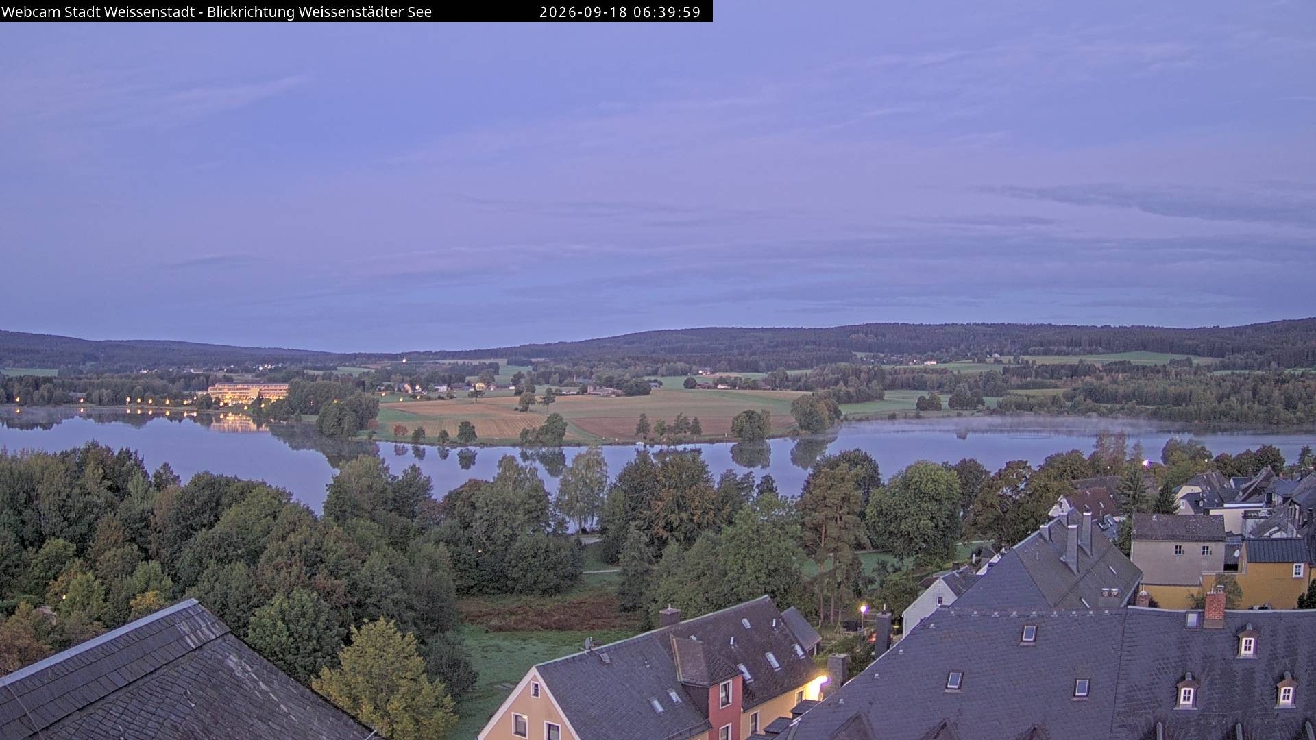 Archiv Foto Webcam Blick auf den Weißenstädter See
