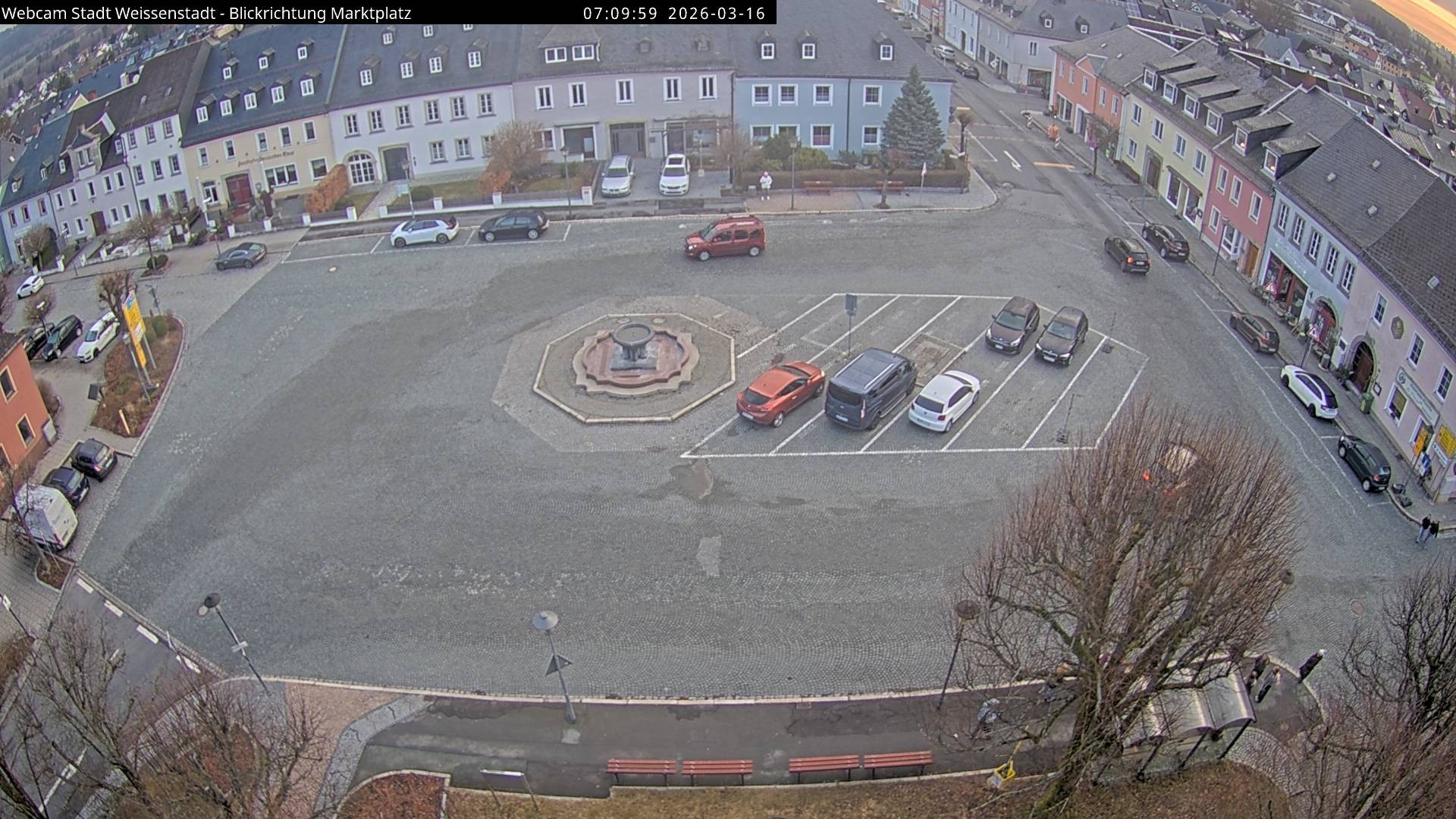 Archiv Foto Webcam Marktplatz Weißenstadt