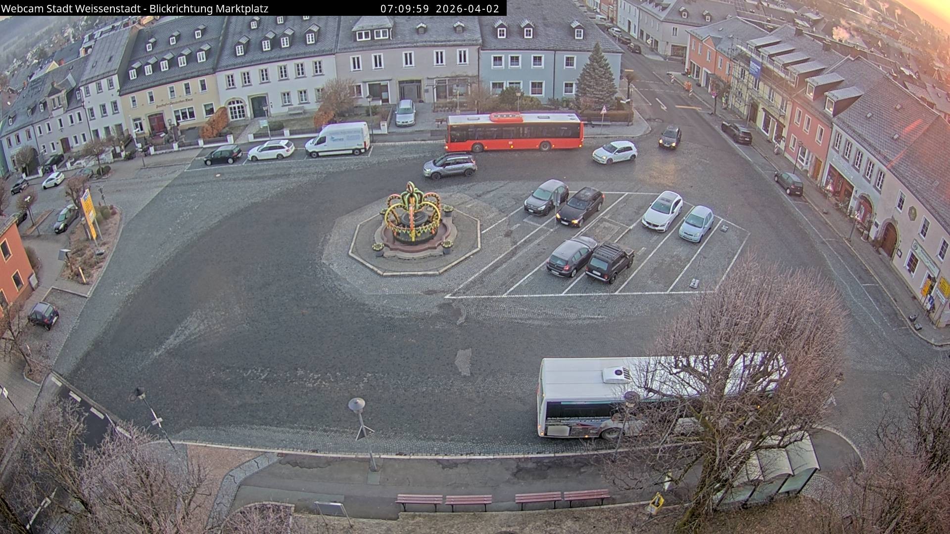 Archiv Foto Webcam Marktplatz Weißenstadt
