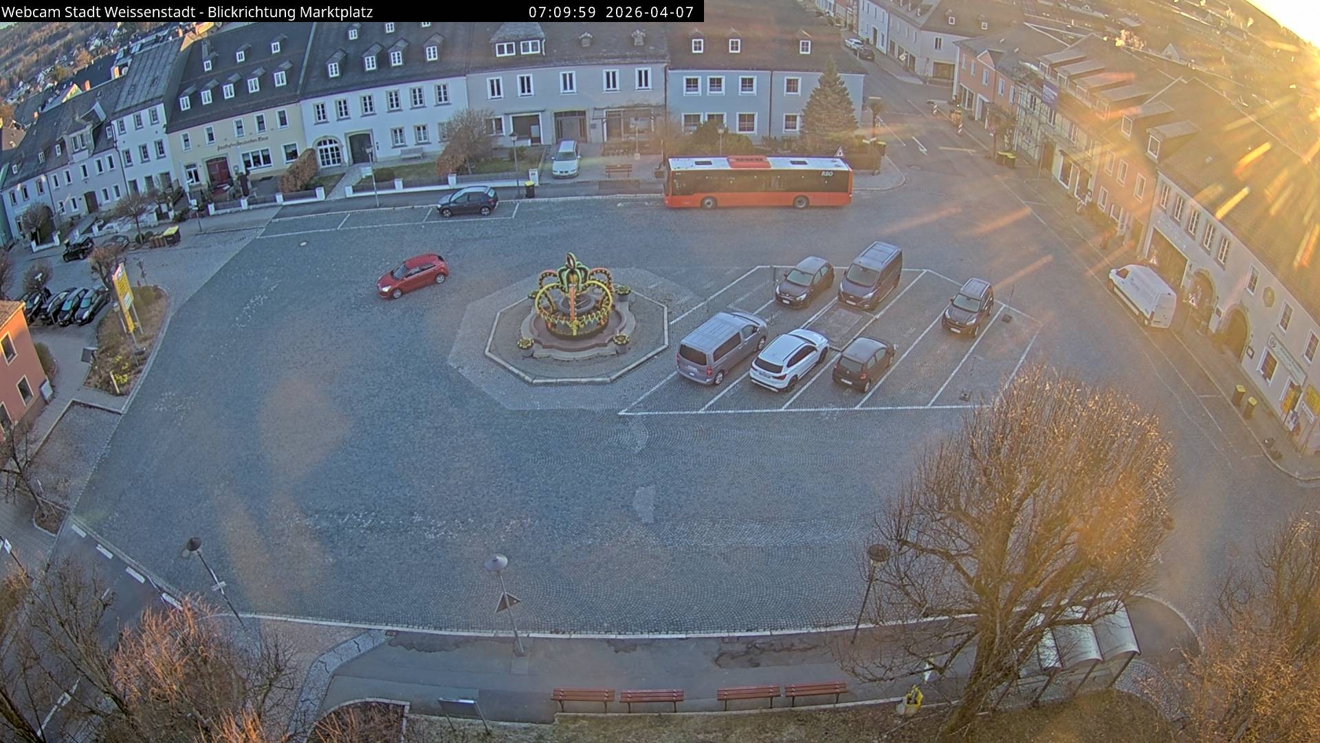 Archived image Webcam Weißenstadt Market Place
