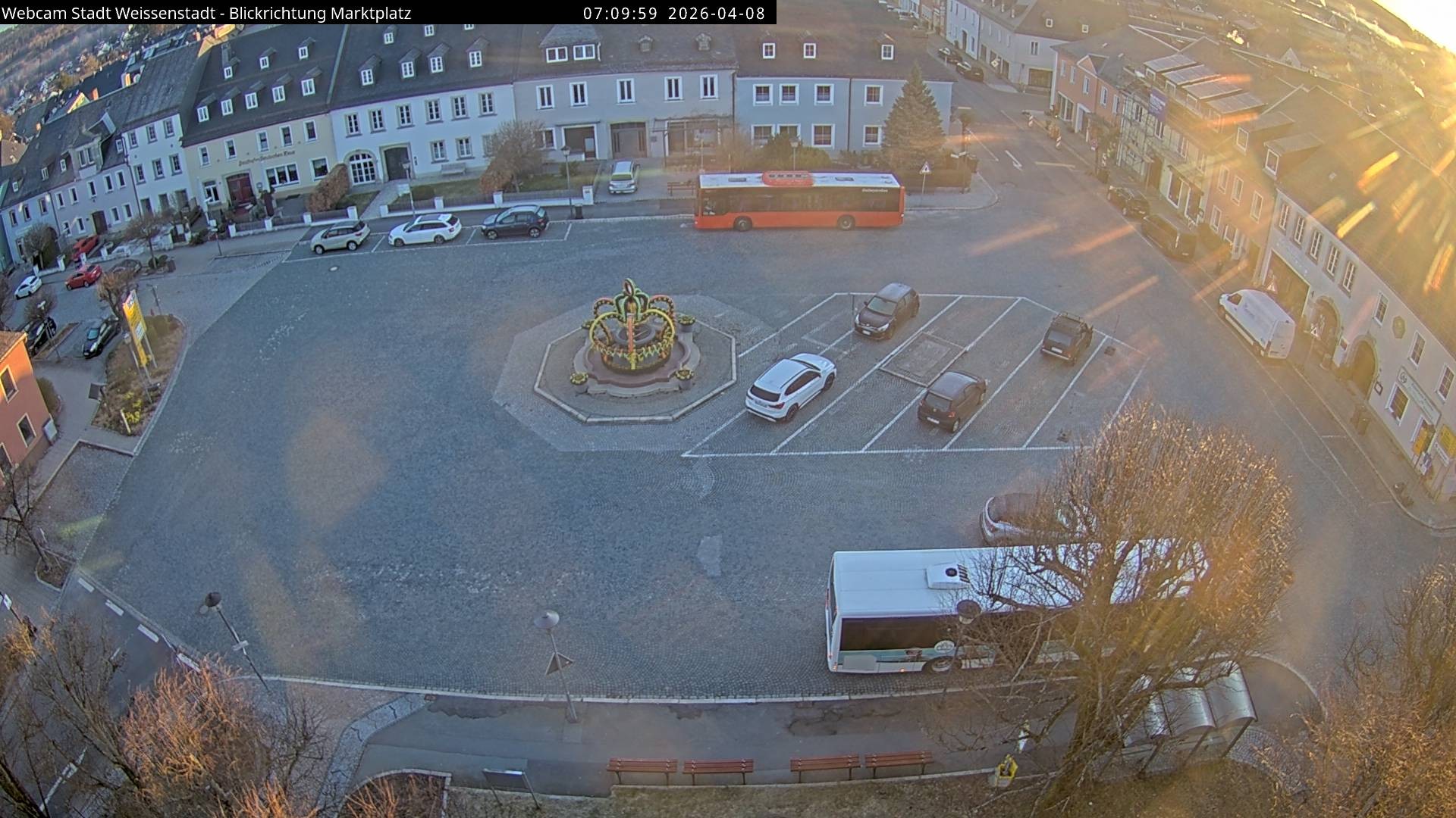 Archiv Foto Webcam Marktplatz Weißenstadt
