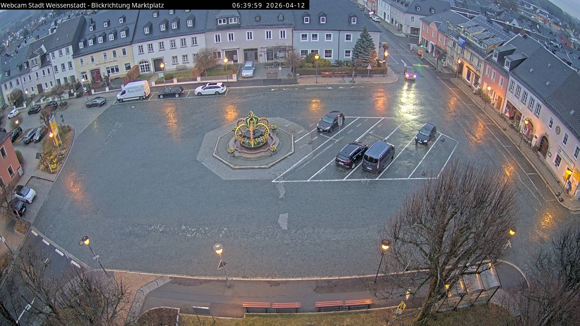 Archived image Webcam Weißenstadt Market Place