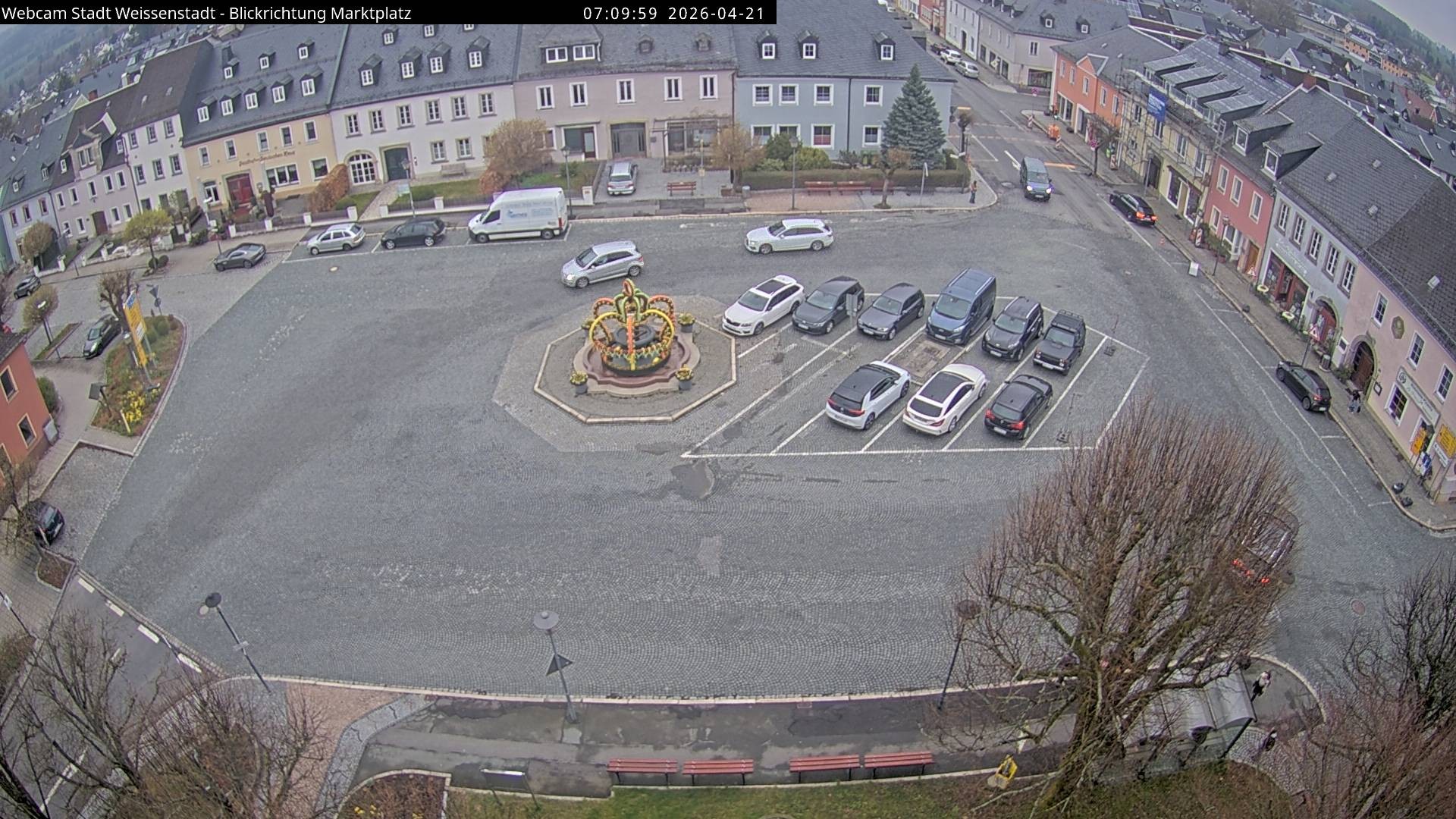 Archiv Foto Webcam Marktplatz Weißenstadt