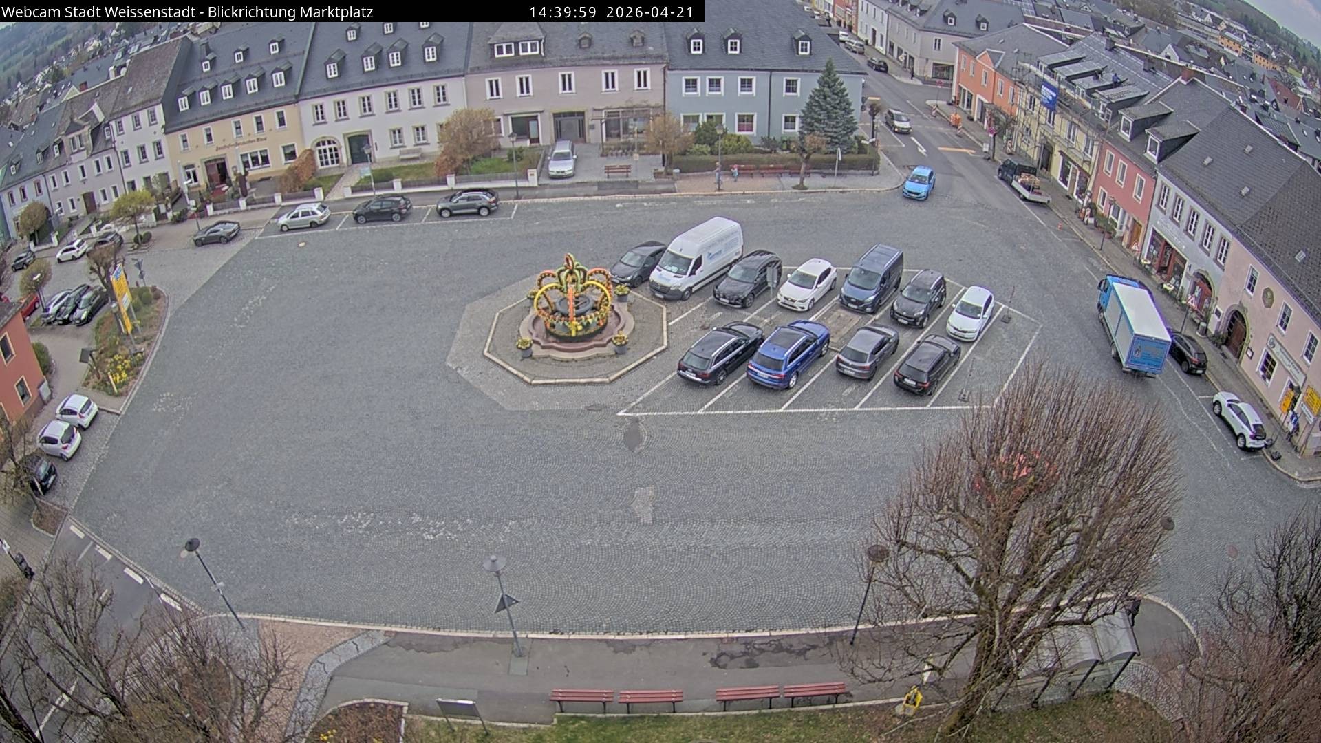 Archiv Foto Webcam Marktplatz Weißenstadt