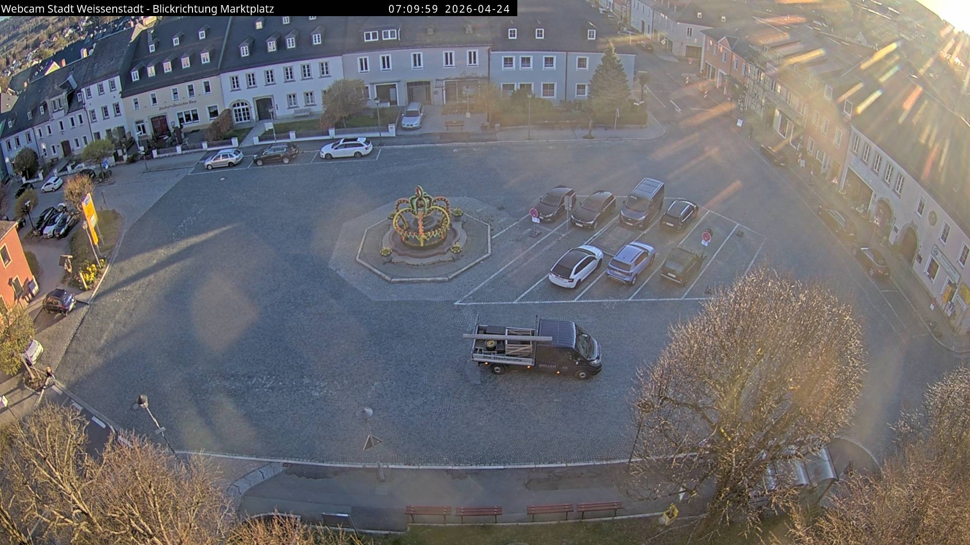 Archived image Webcam Weißenstadt Market Place