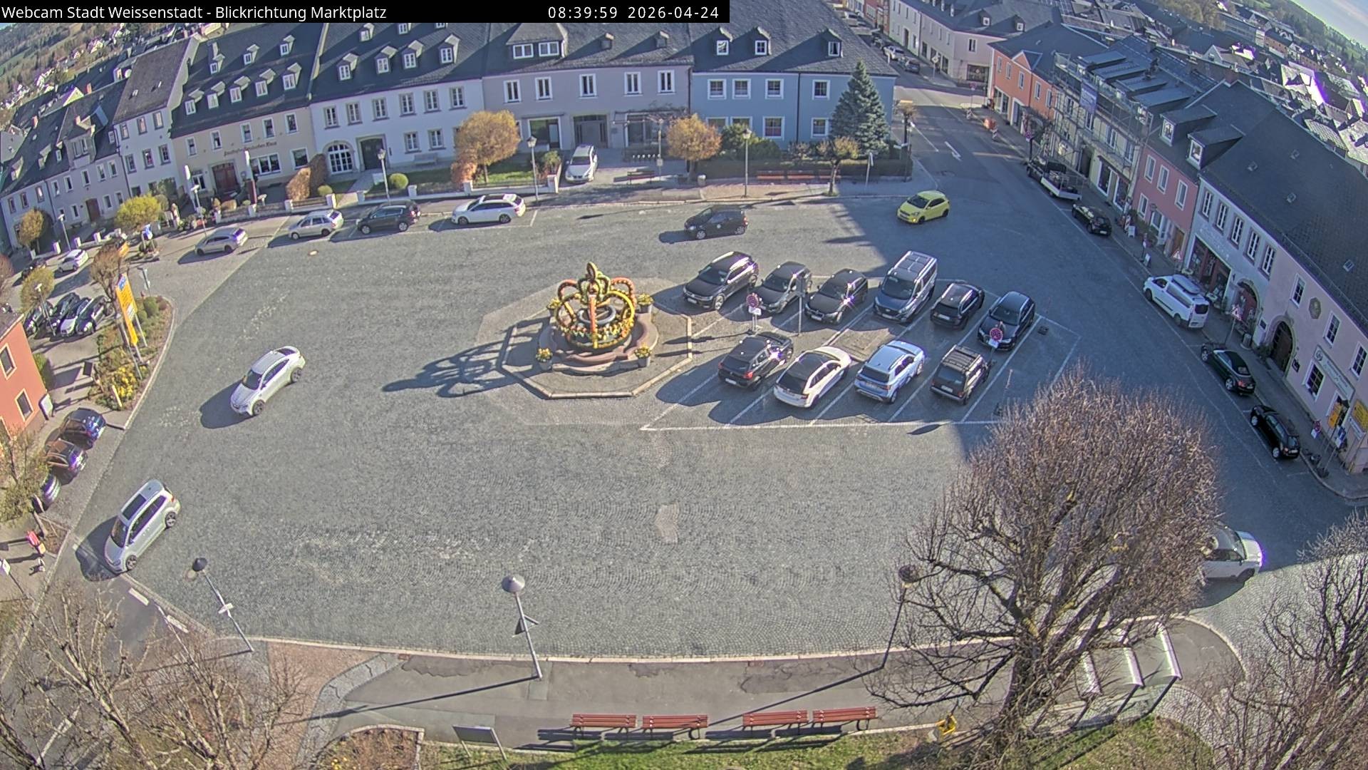 Archived image Webcam Weißenstadt Market Place