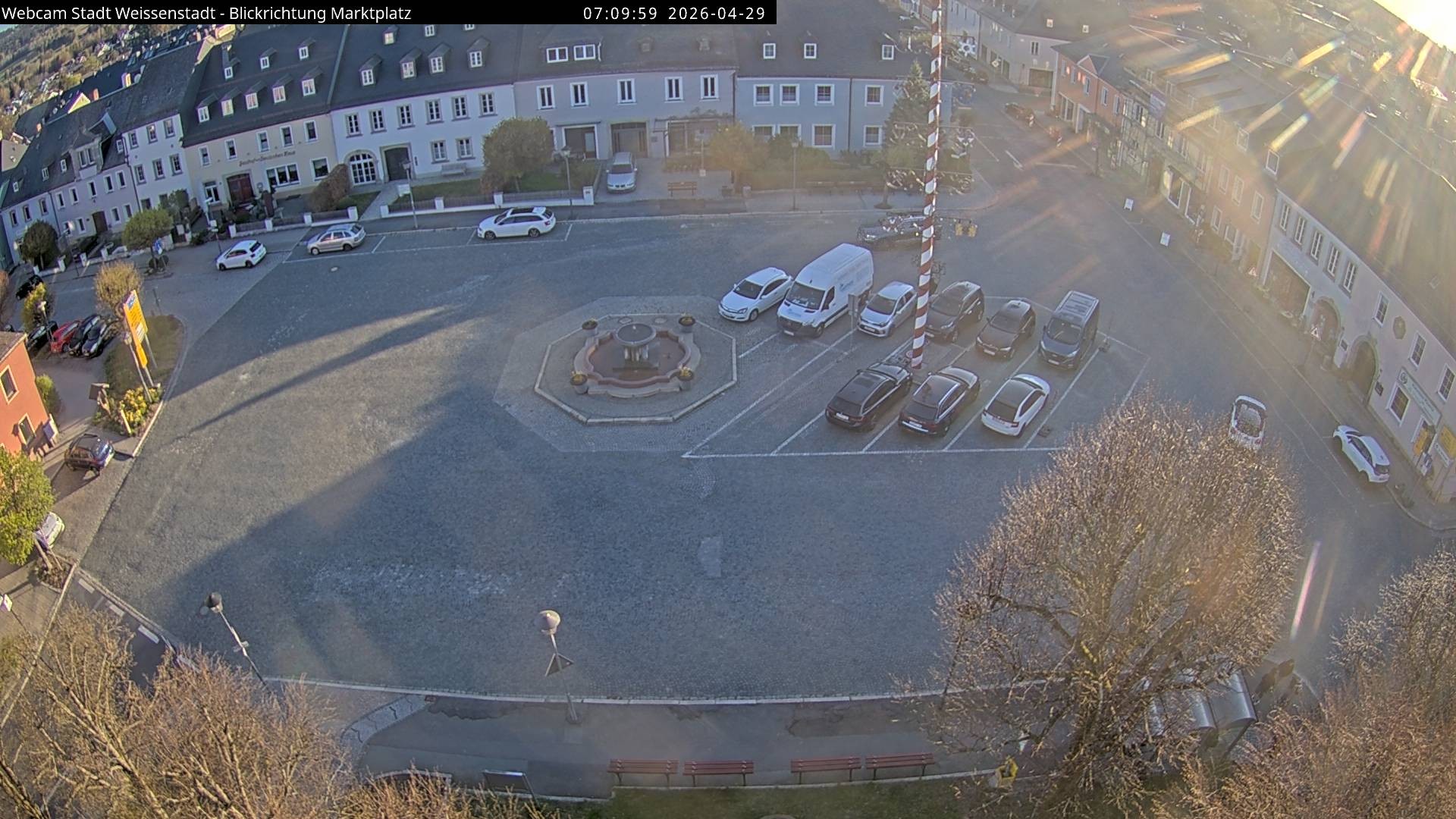 Archiv Foto Webcam Marktplatz Weißenstadt