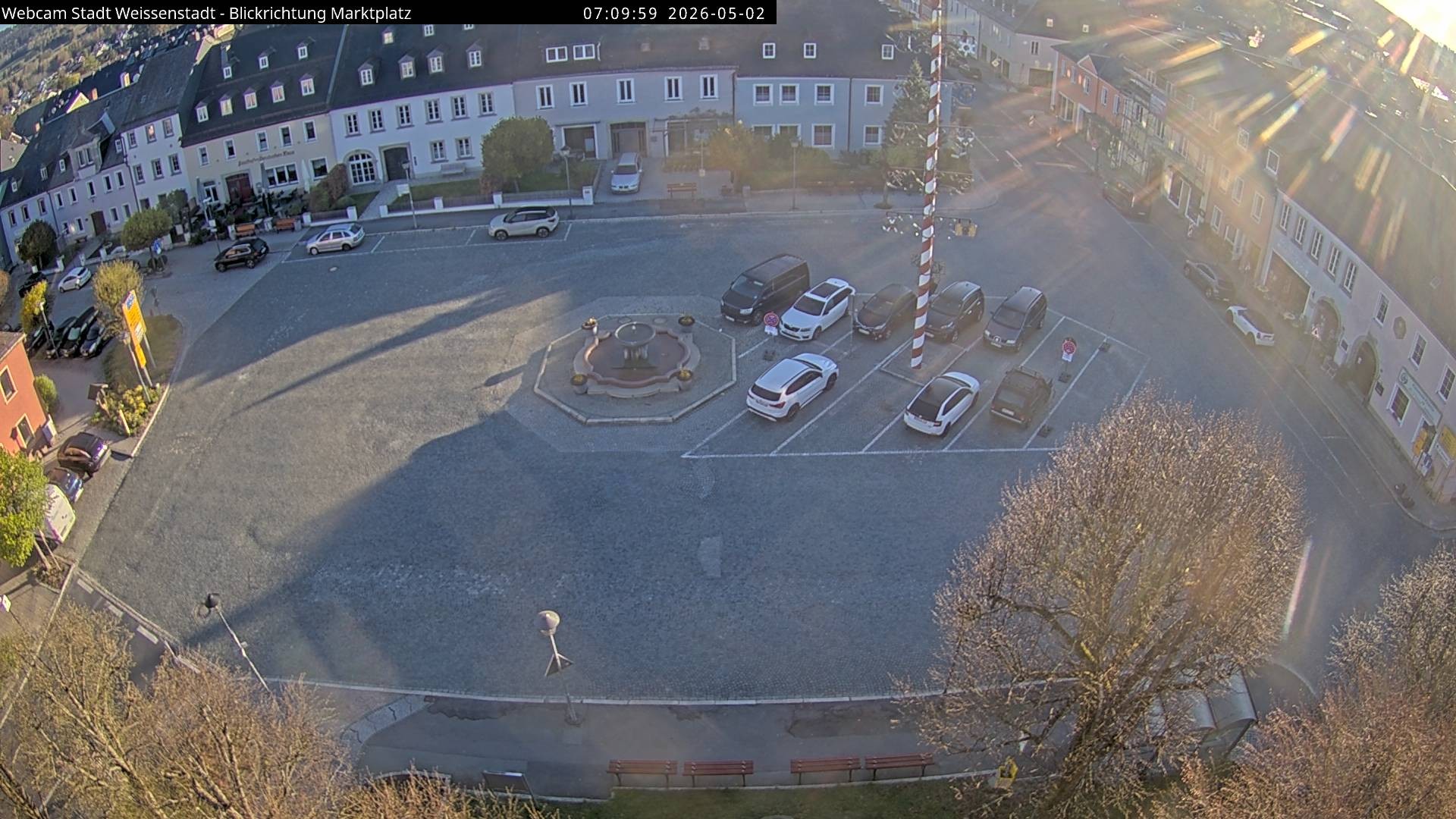 Archiv Foto Webcam Marktplatz Weißenstadt