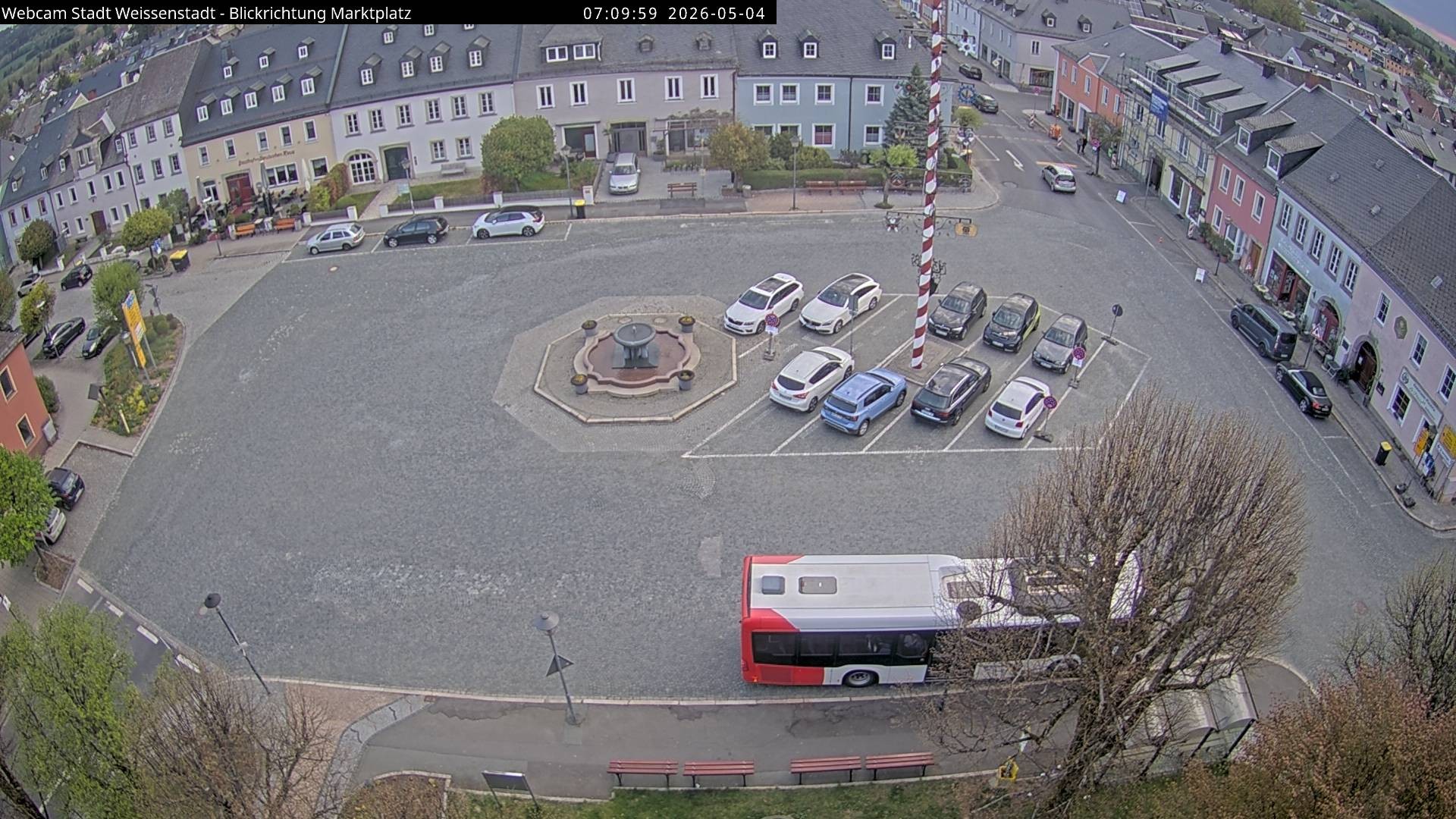 Archiv Foto Webcam Marktplatz Weißenstadt