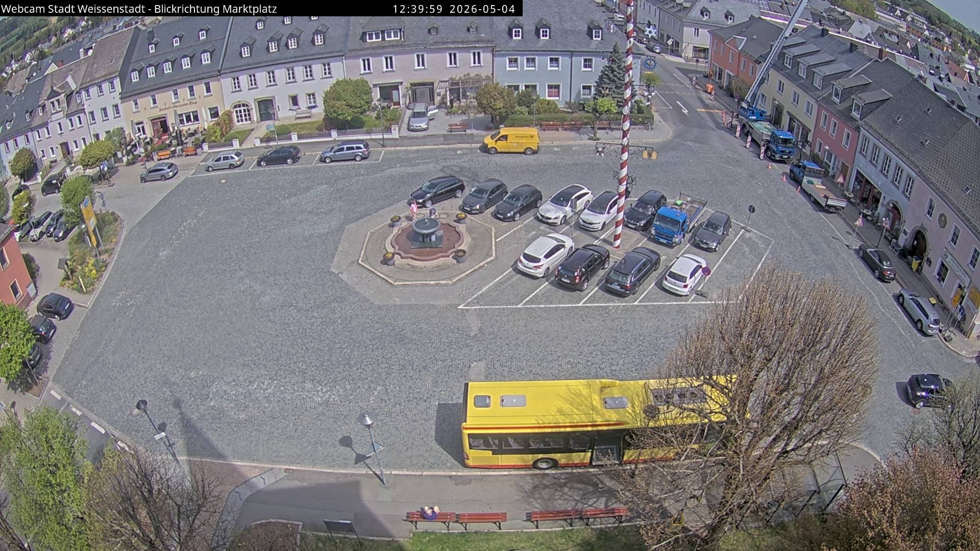 Archiv Foto Webcam Marktplatz Weißenstadt