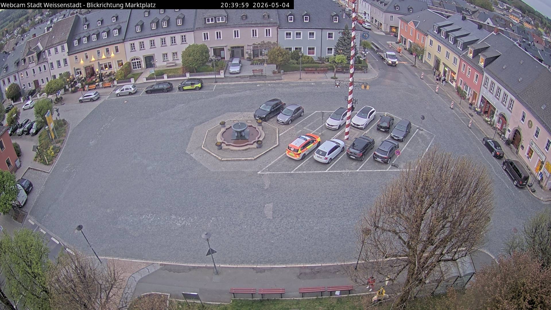 Archiv Foto Webcam Marktplatz Weißenstadt