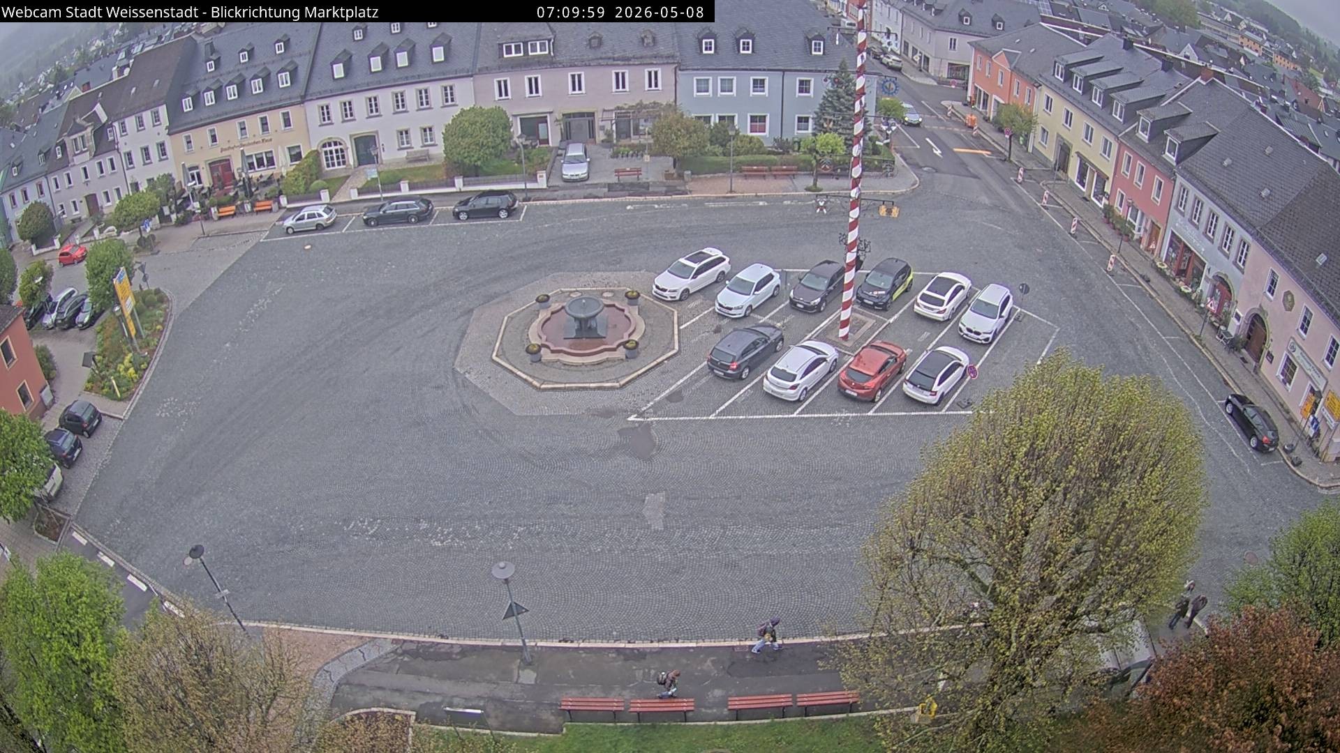 Archiv Foto Webcam Marktplatz Weißenstadt