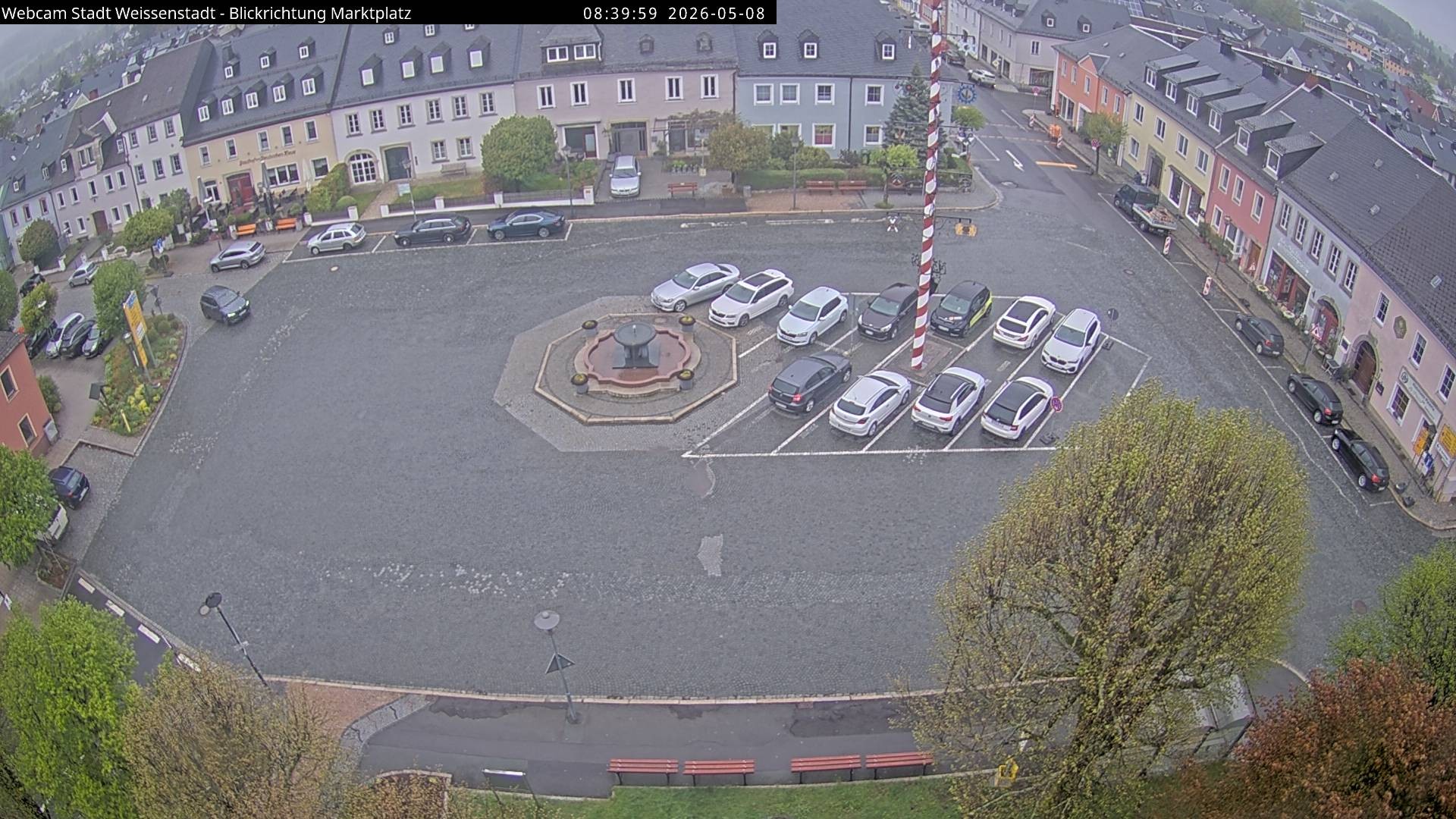 Archiv Foto Webcam Marktplatz Weißenstadt