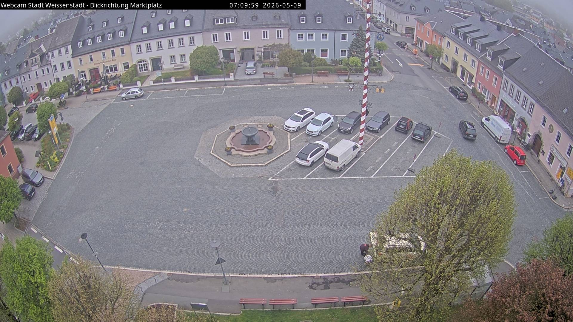 Archiv Foto Webcam Marktplatz Weißenstadt