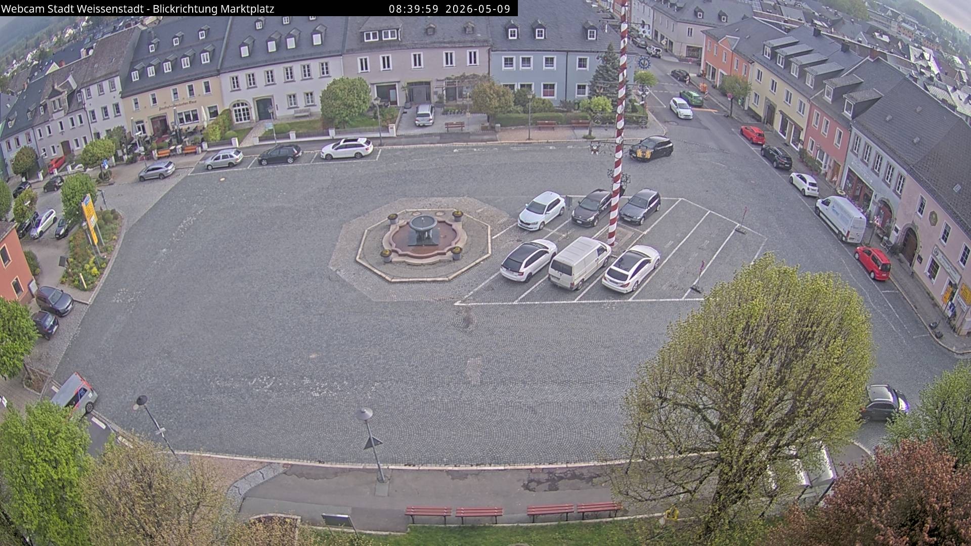 Archiv Foto Webcam Marktplatz Weißenstadt