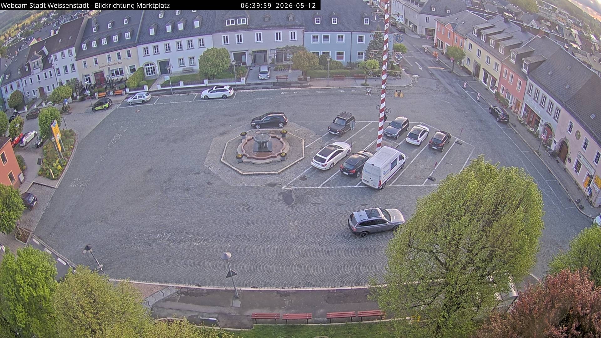 Archiv Foto Webcam Marktplatz Weißenstadt