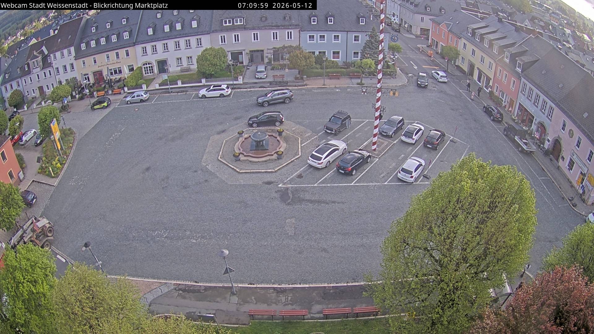 Archiv Foto Webcam Marktplatz Weißenstadt