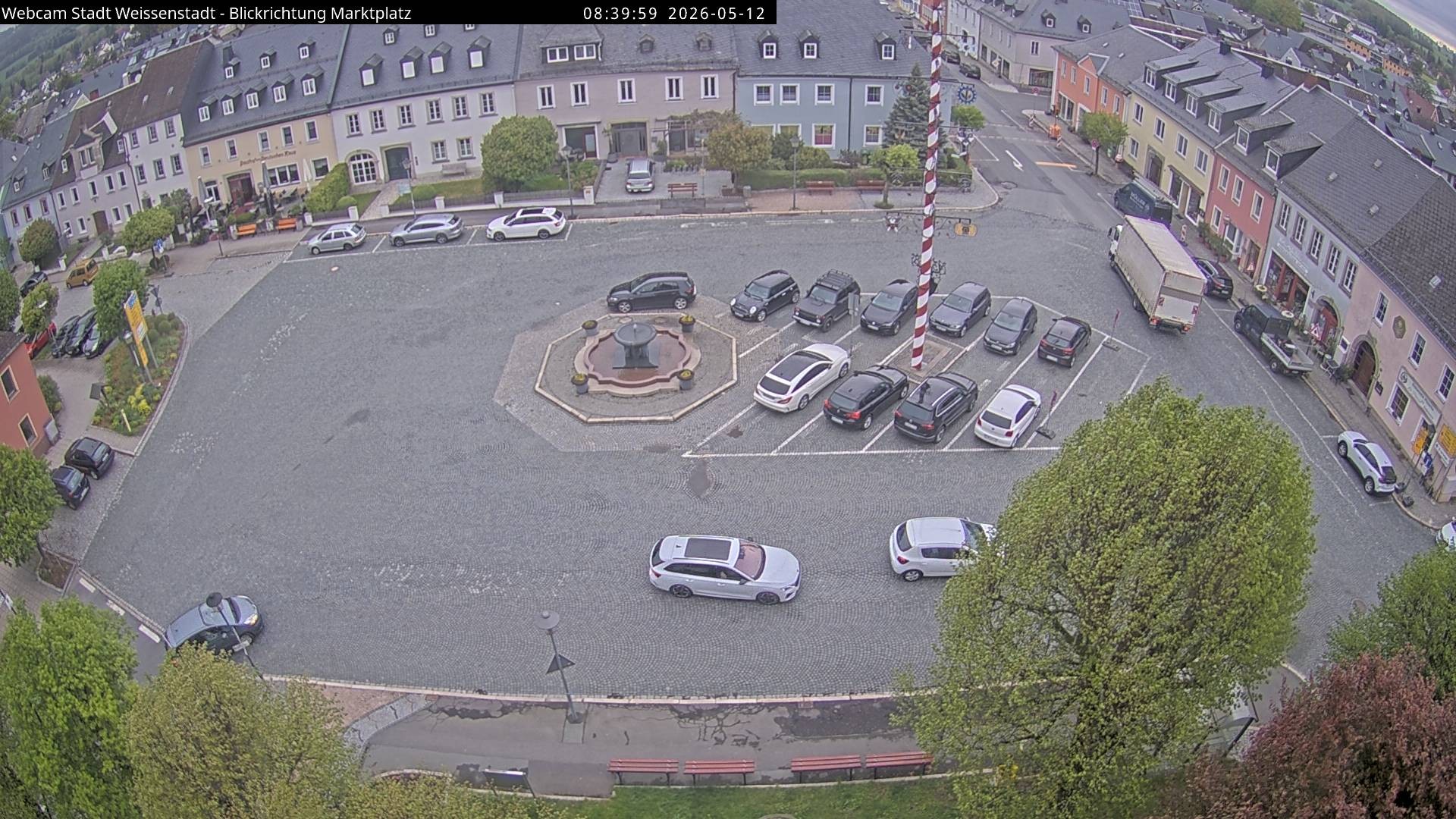 Archiv Foto Webcam Marktplatz Weißenstadt