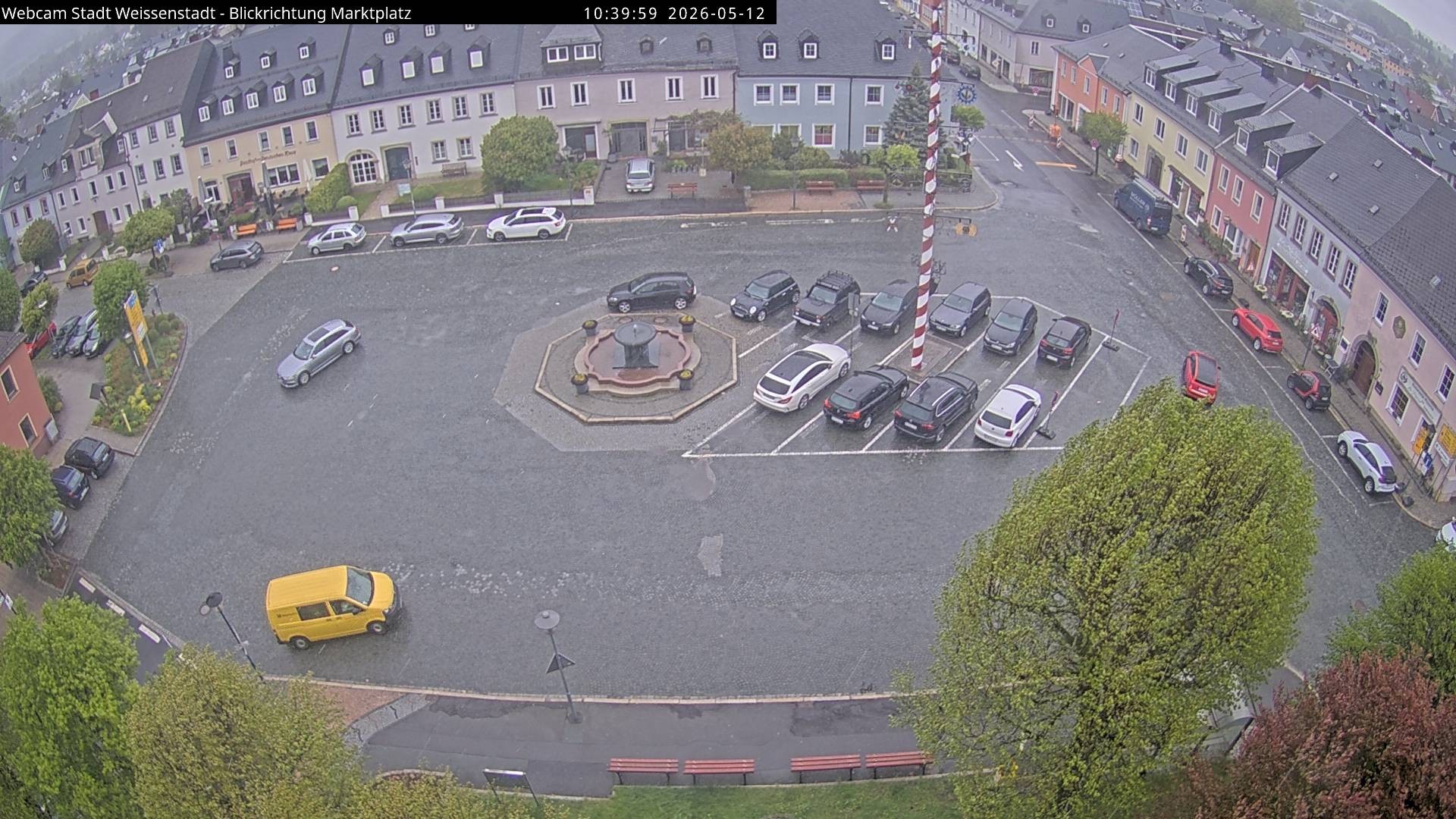 Archiv Foto Webcam Marktplatz Weißenstadt