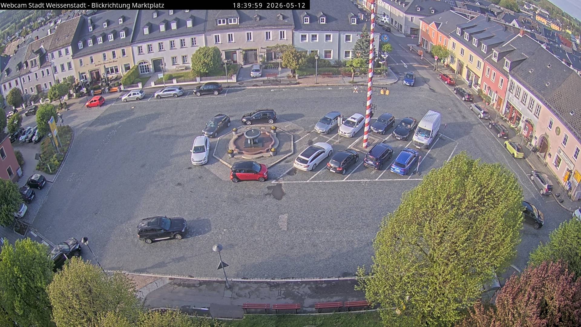 Archiv Foto Webcam Marktplatz Weißenstadt