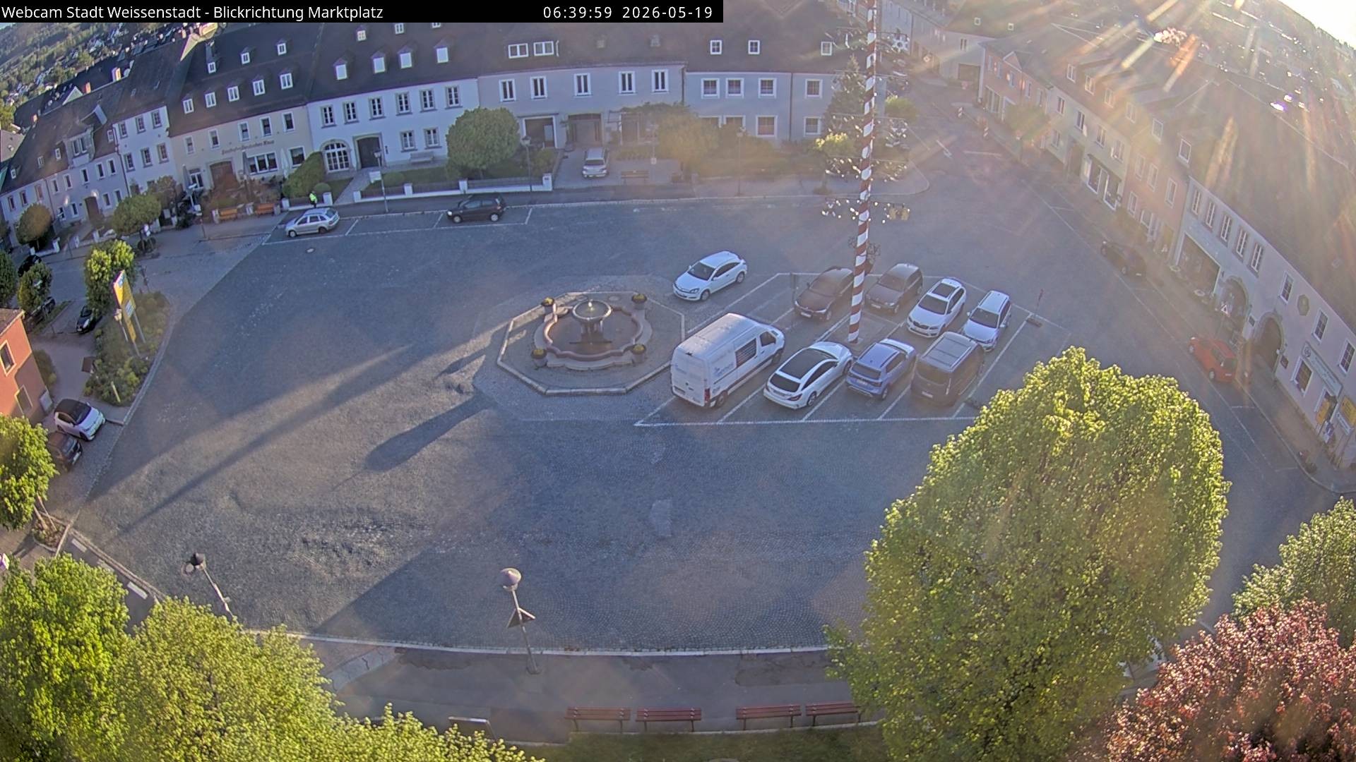 Archiv Foto Webcam Marktplatz Weißenstadt