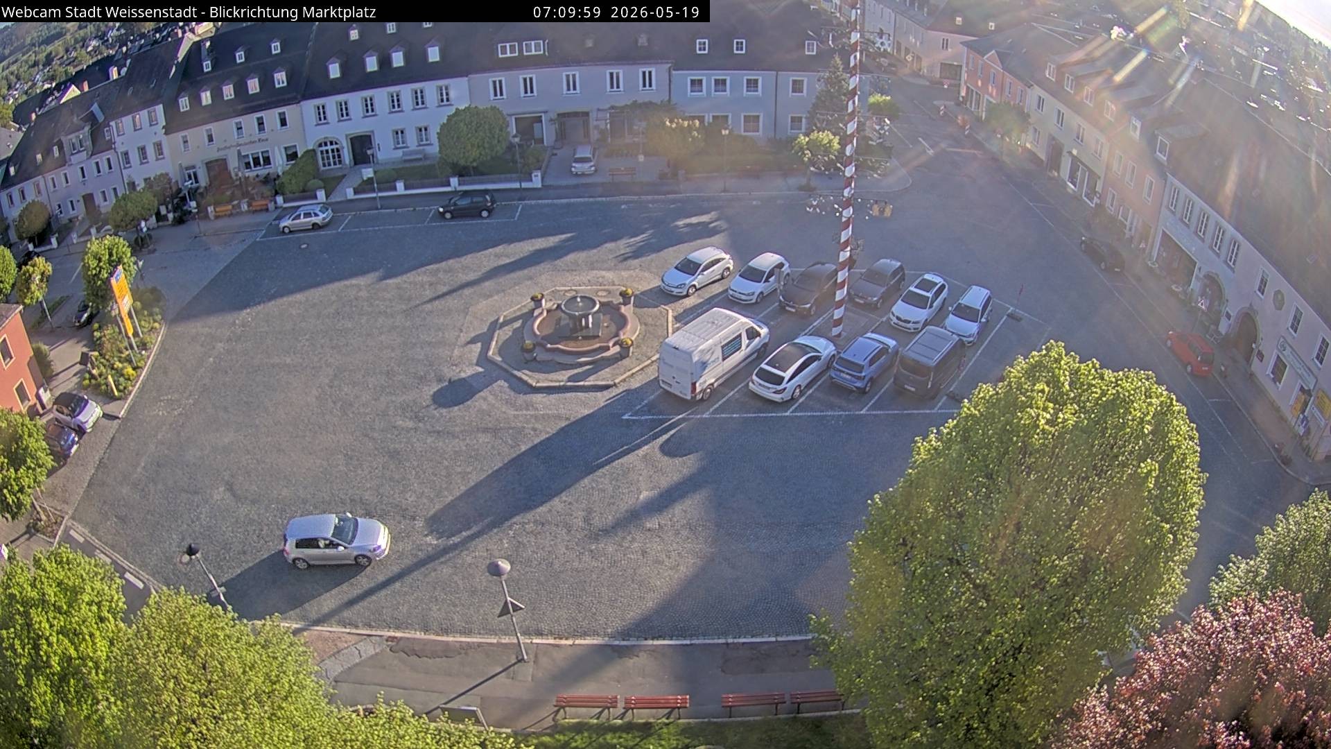 Archiv Foto Webcam Marktplatz Weißenstadt