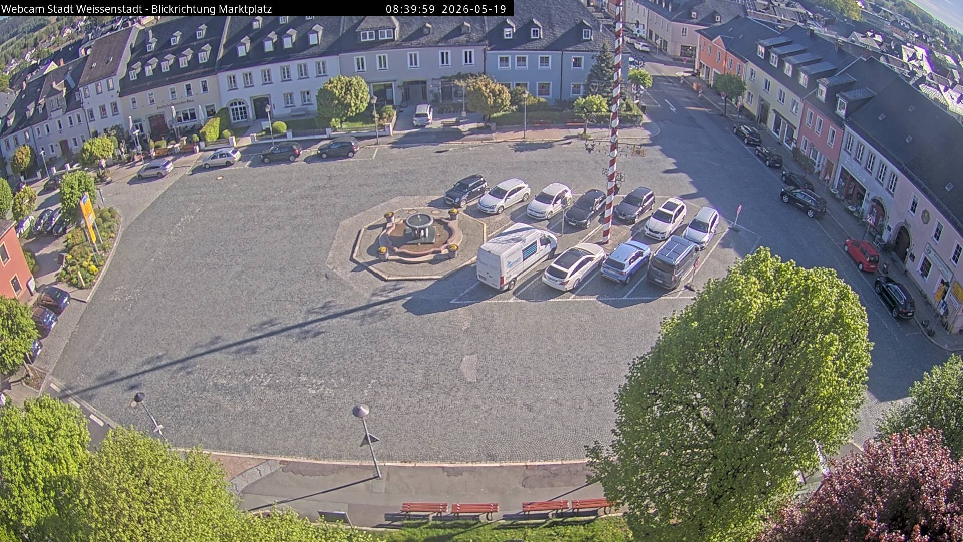 Archiv Foto Webcam Marktplatz Weißenstadt