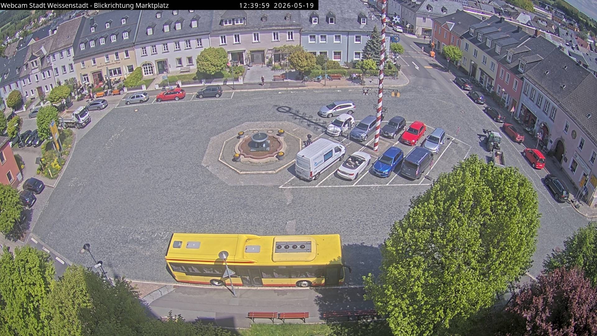 Archiv Foto Webcam Marktplatz Weißenstadt