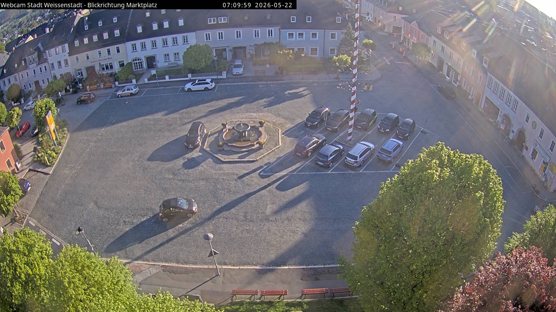 Archiv Foto Webcam Marktplatz Weißenstadt