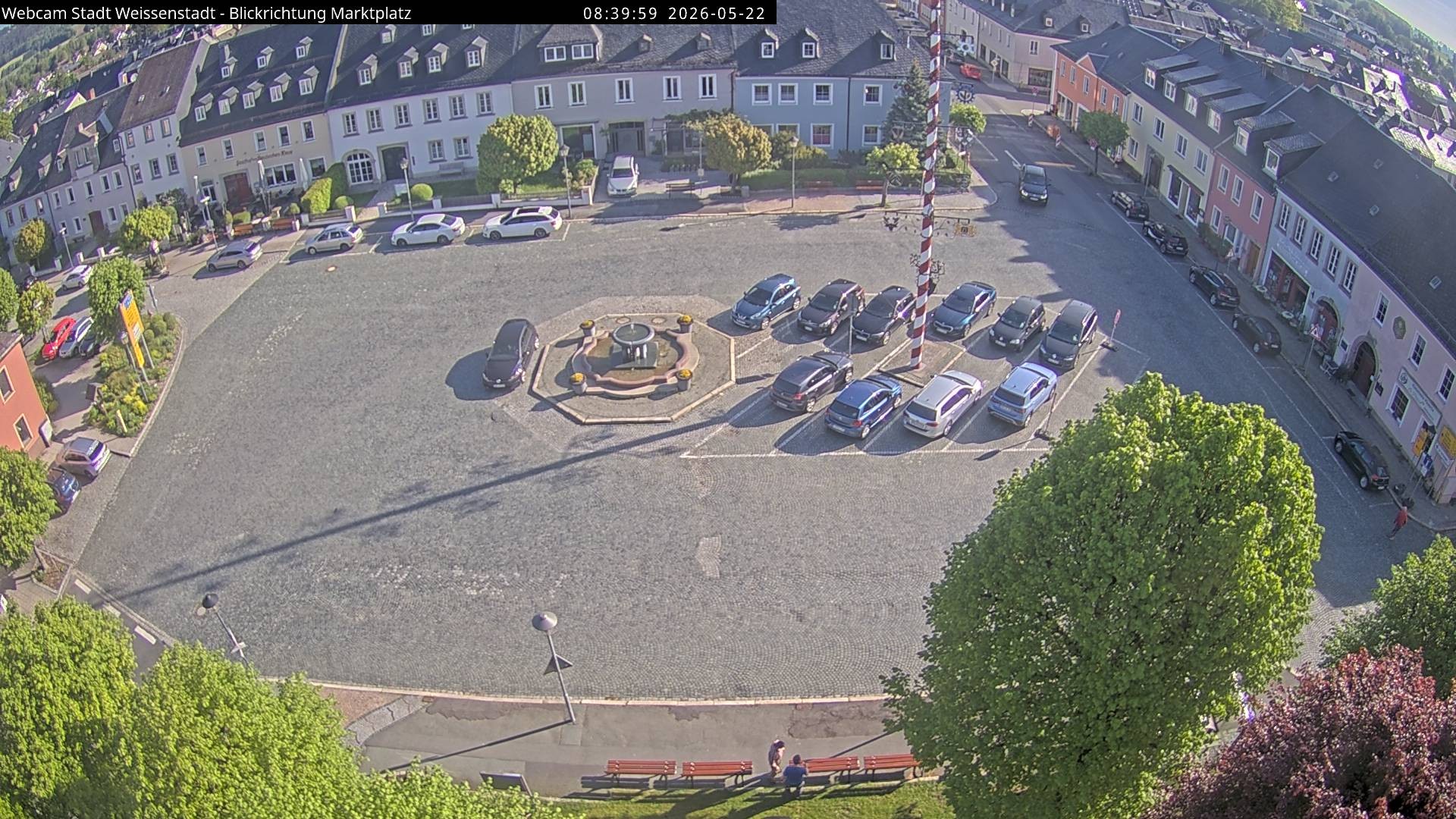 Archiv Foto Webcam Marktplatz Weißenstadt