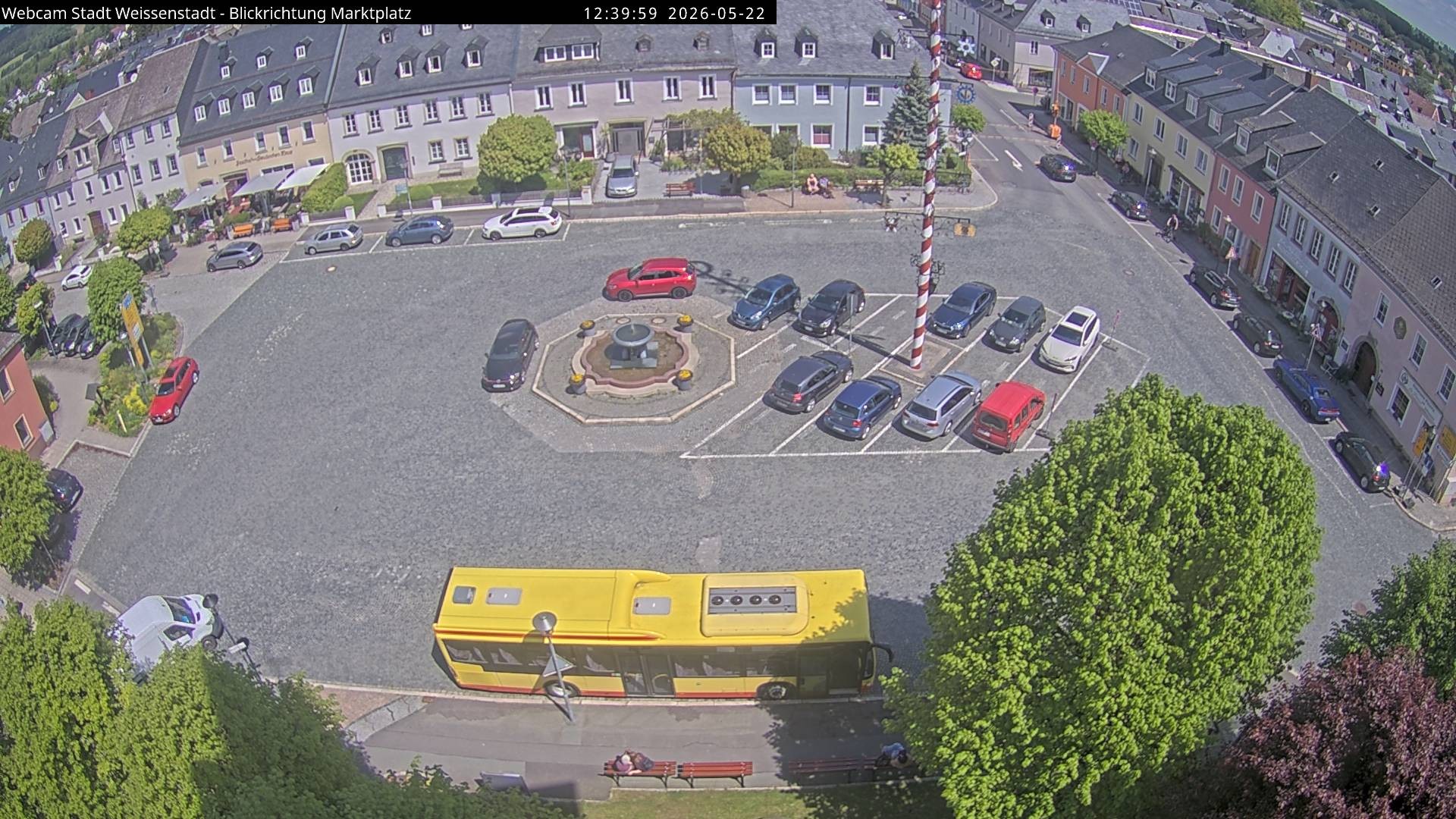 Archiv Foto Webcam Marktplatz Weißenstadt
