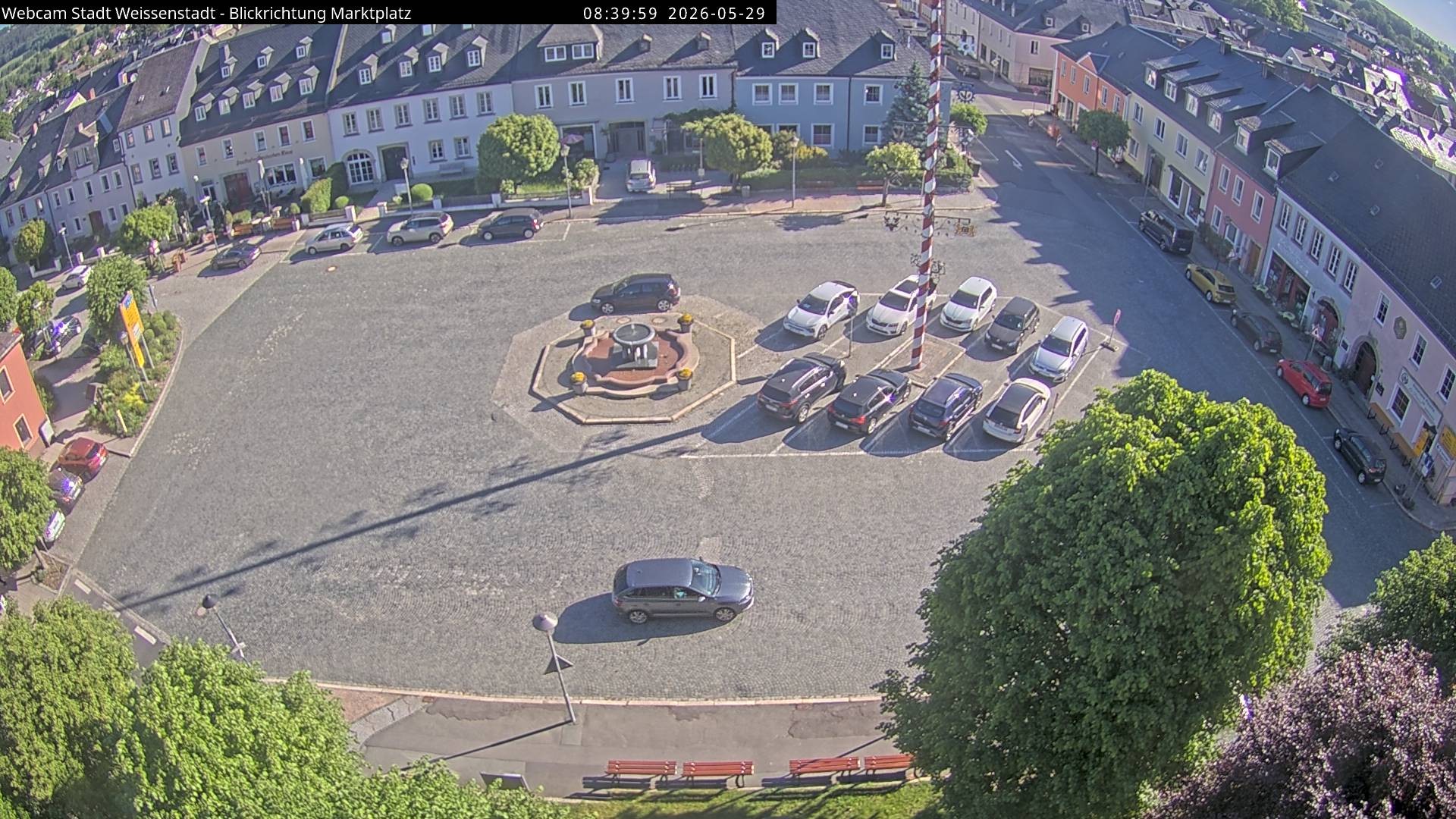 Archiv Foto Webcam Marktplatz Weißenstadt