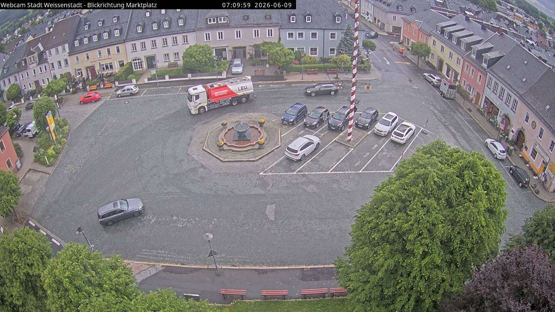 Archiv Foto Webcam Marktplatz Weißenstadt