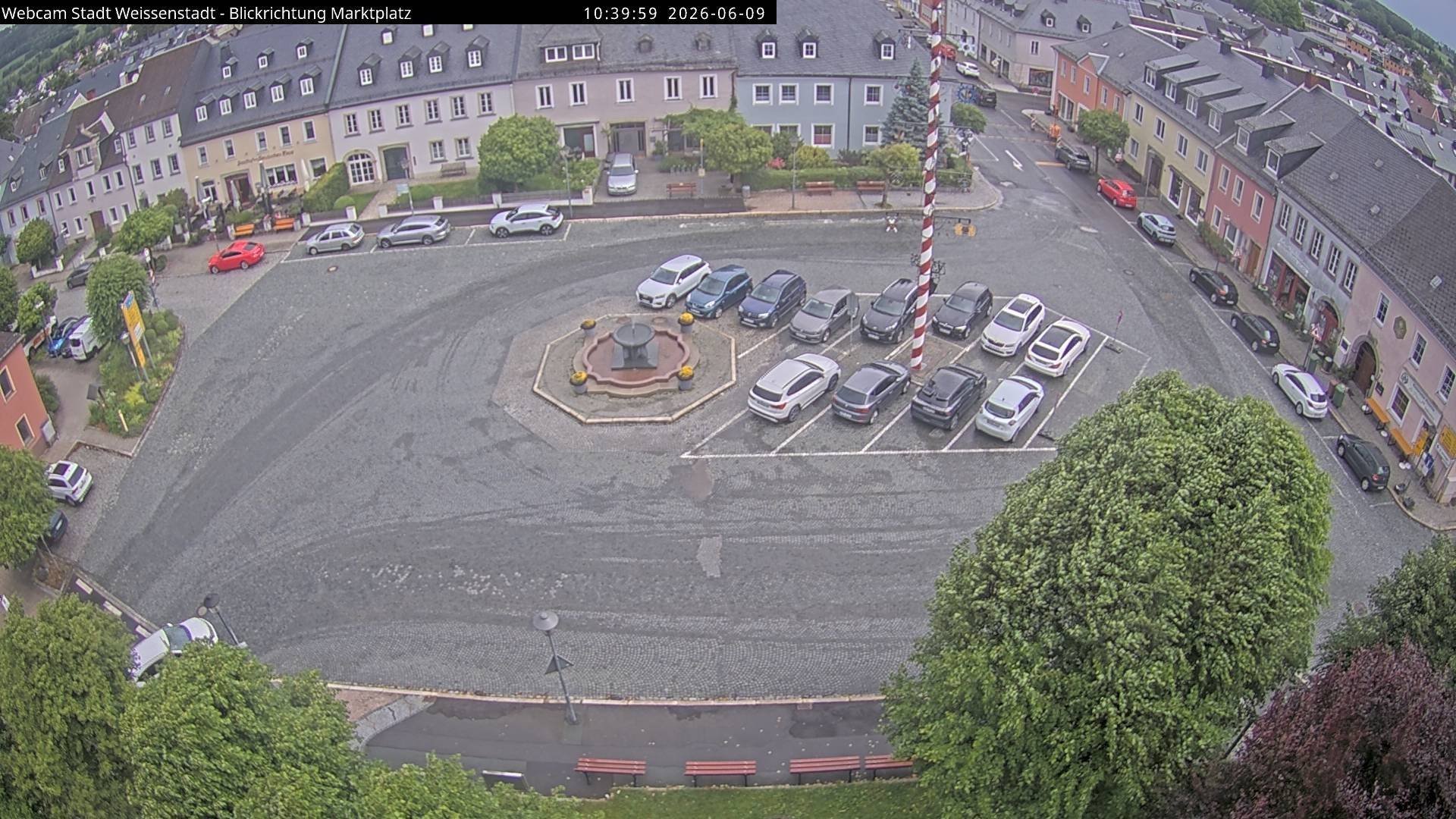 Archiv Foto Webcam Marktplatz Weißenstadt