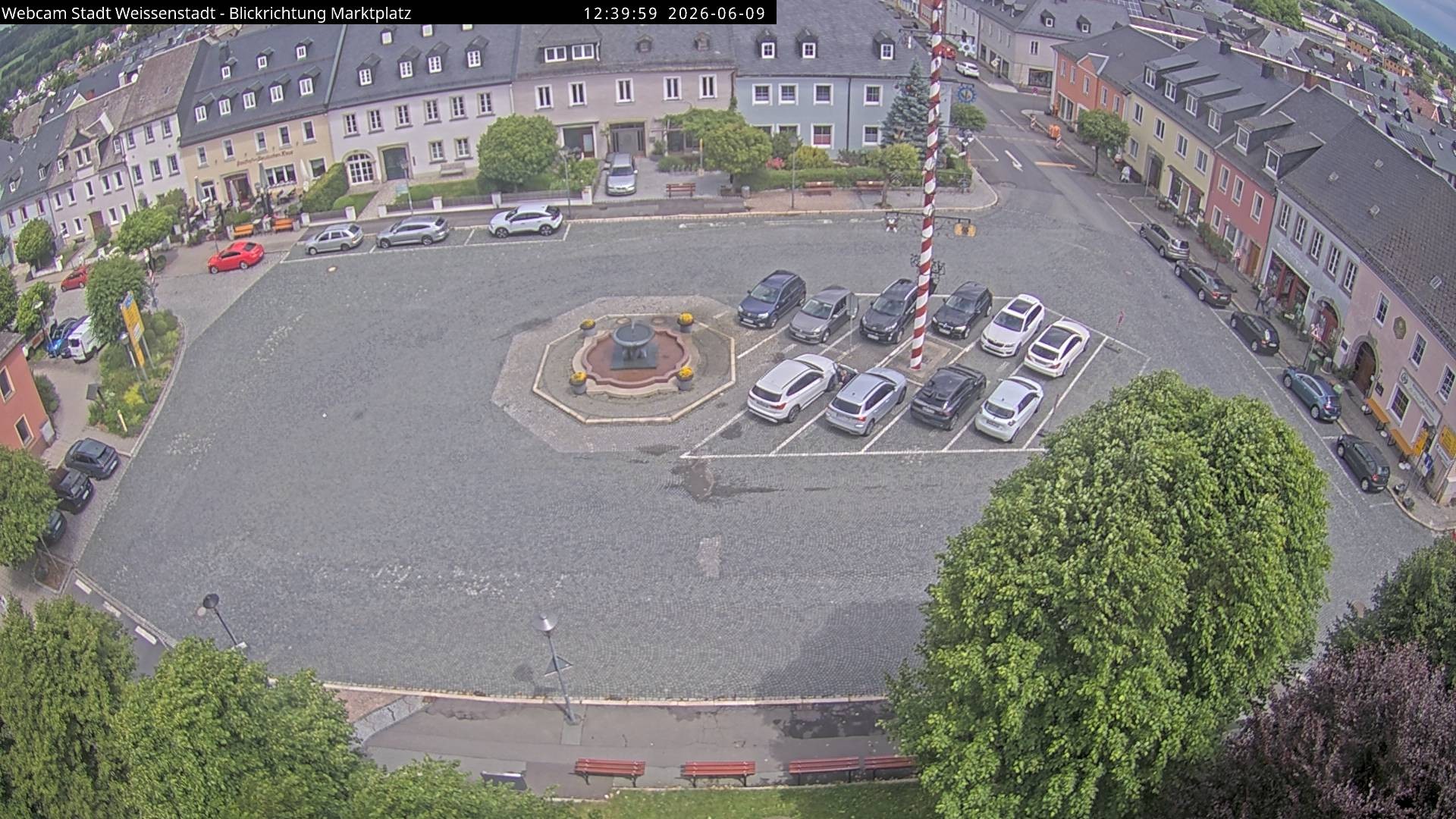 Archiv Foto Webcam Marktplatz Weißenstadt